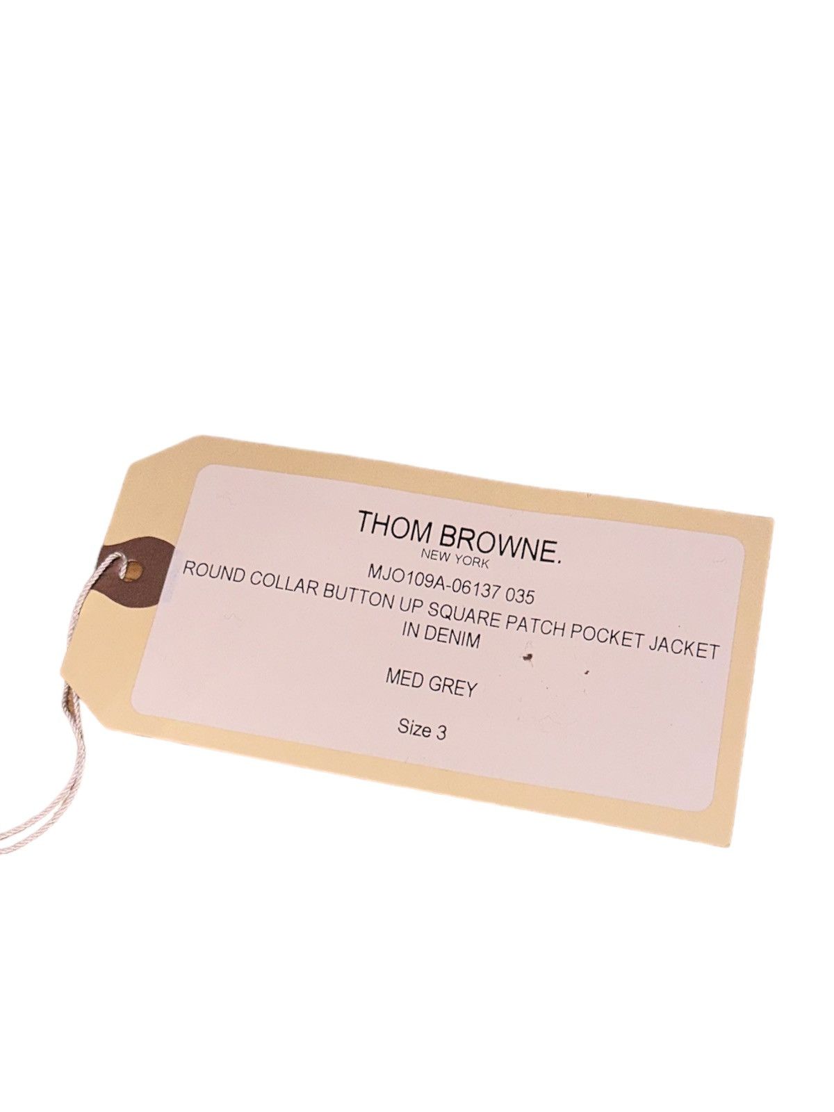 Thom Browne Sz3 Japanese Denim Round Collar Pocket Jacket Size US L / EU 52-54 / 3 - 7 Thumbnail