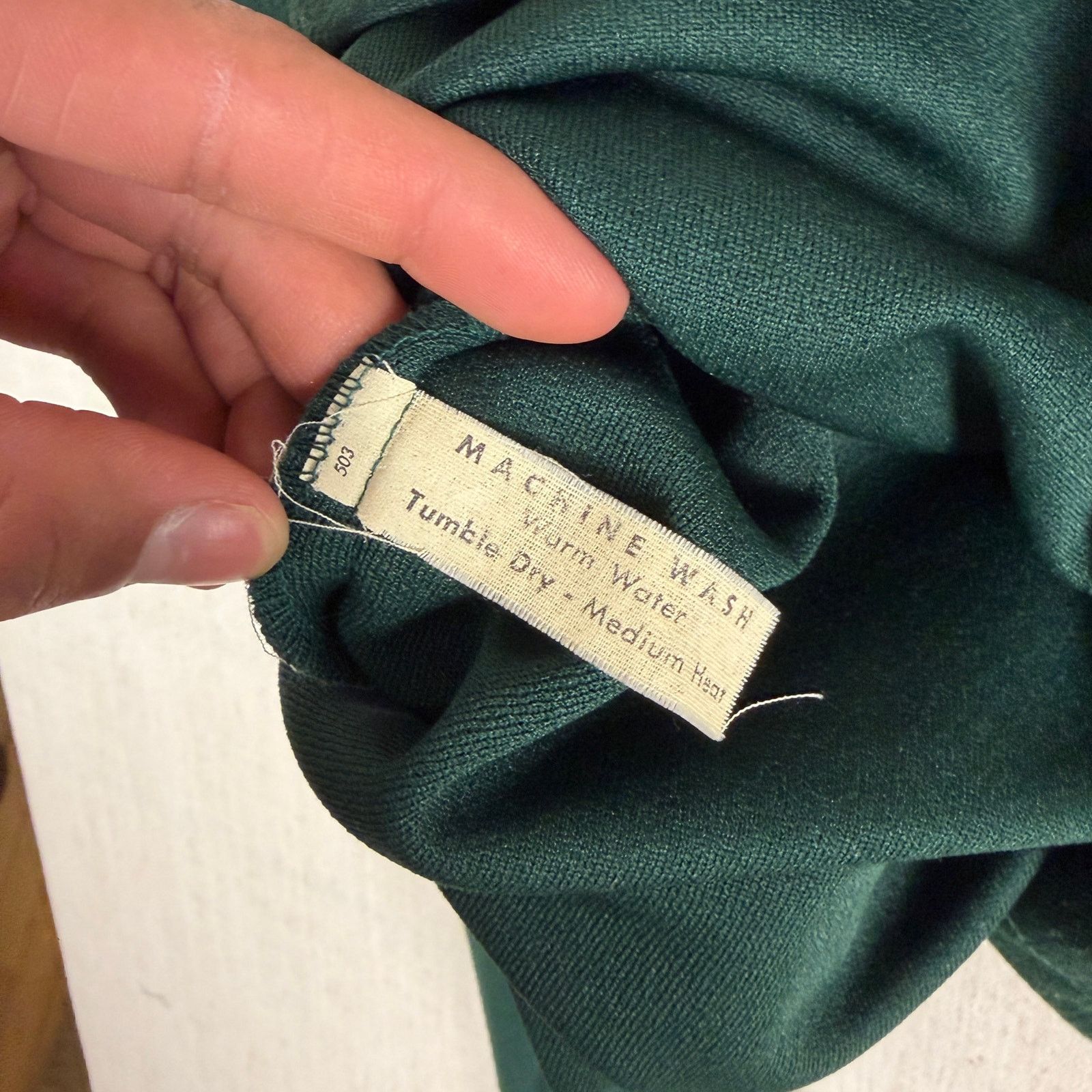 Sears VTG Sears Kings Road 1970s Disco Forest Green Smll Button Up Size US S / EU 44-46 / 1 - 7 Thumbnail