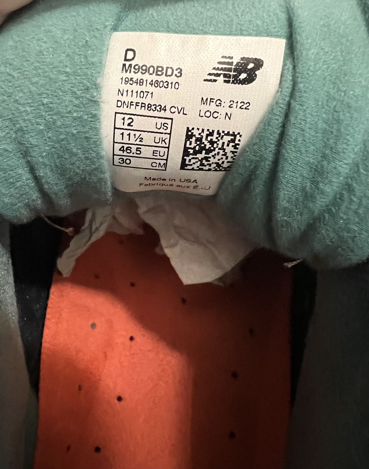 Bodega × New Balance New balance x Bodega 990 Size US 12 / EU 45 - 11 Thumbnail