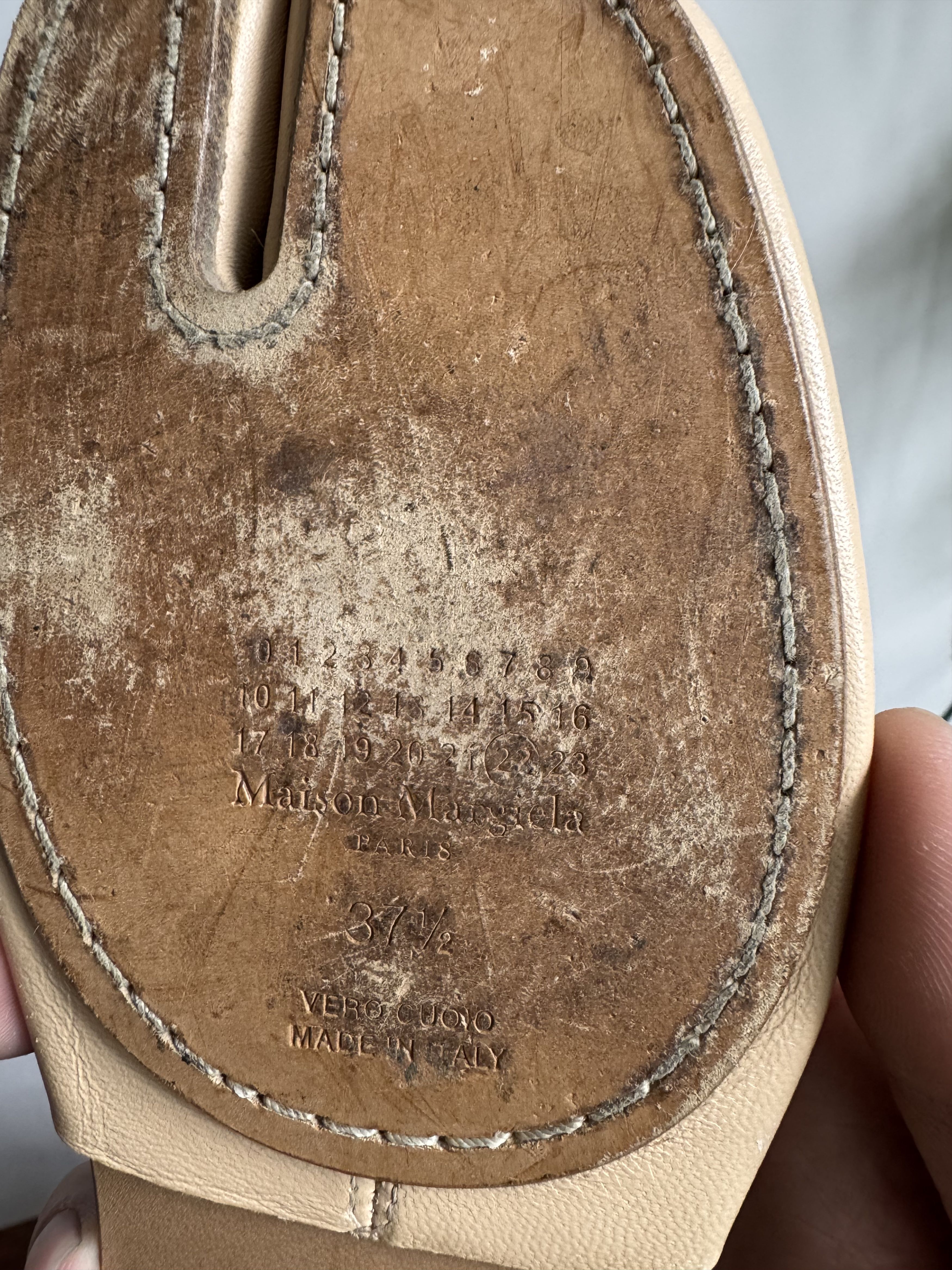 Maison Margiela Masion Margiela Leather Tabi Strap Ballet Flats Size 37.5 Size US 7.5 / IT 37.5 - 9 Thumbnail