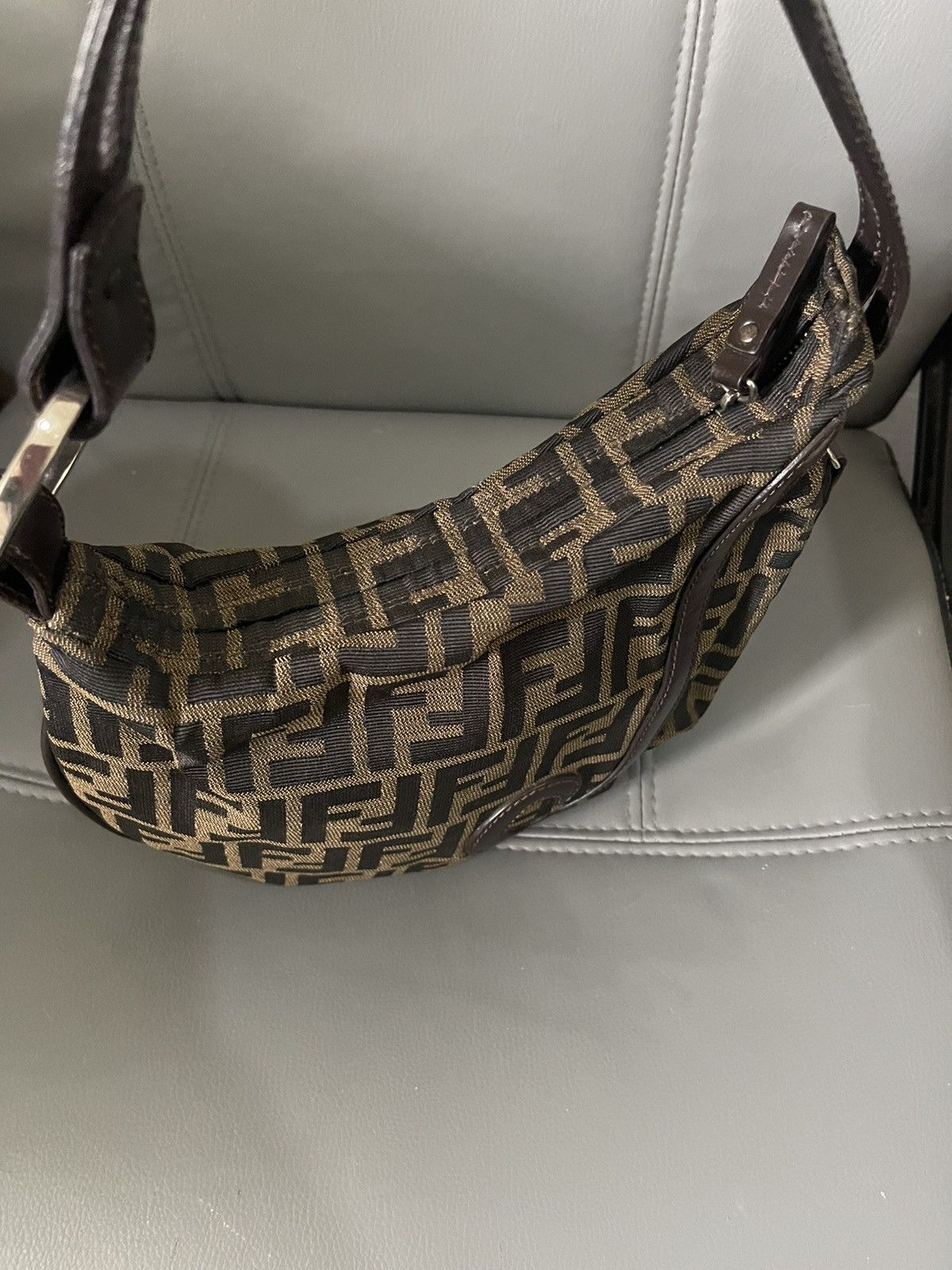 Fendi × Vintage Fendi Zucca Oyster Baguette Size ONE SIZE - 9 Thumbnail