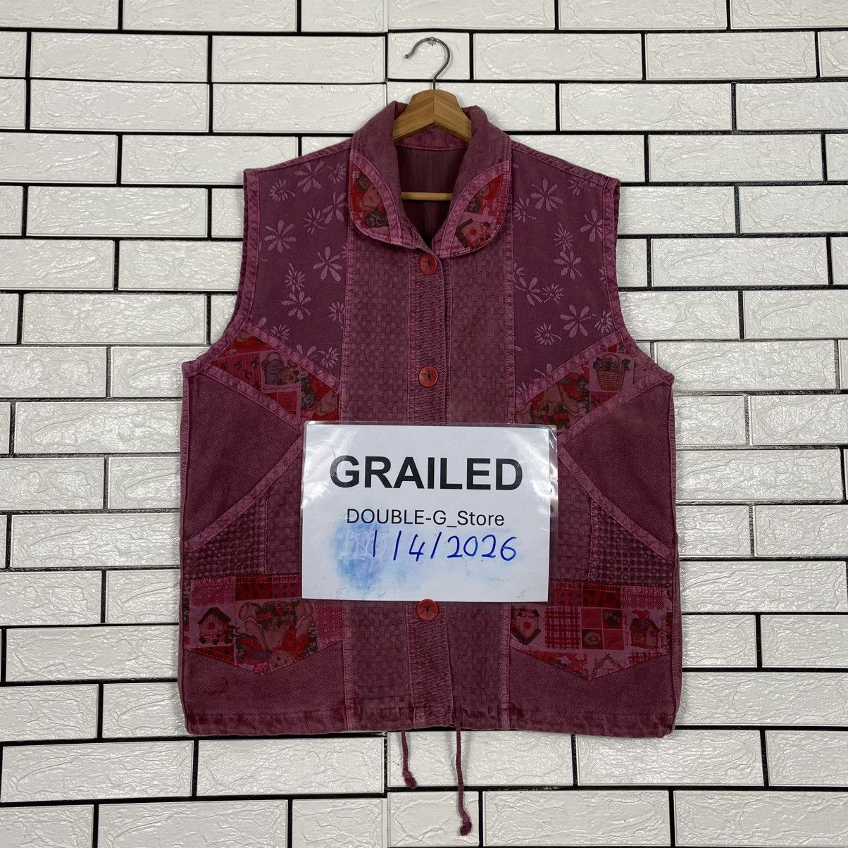 Japanese Brand 📌Patchwork Design Vest Jacket Unbranded Issey Miyake Size US M / EU 48-50 / 2 - 1 Thumbnail