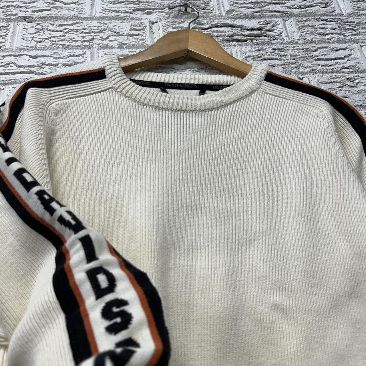 Harley Davidson Vintage Harley Davidson Women’s Cableknit Sweater Medium Size S / US 4 / IT 40 - 2 Thumbnail