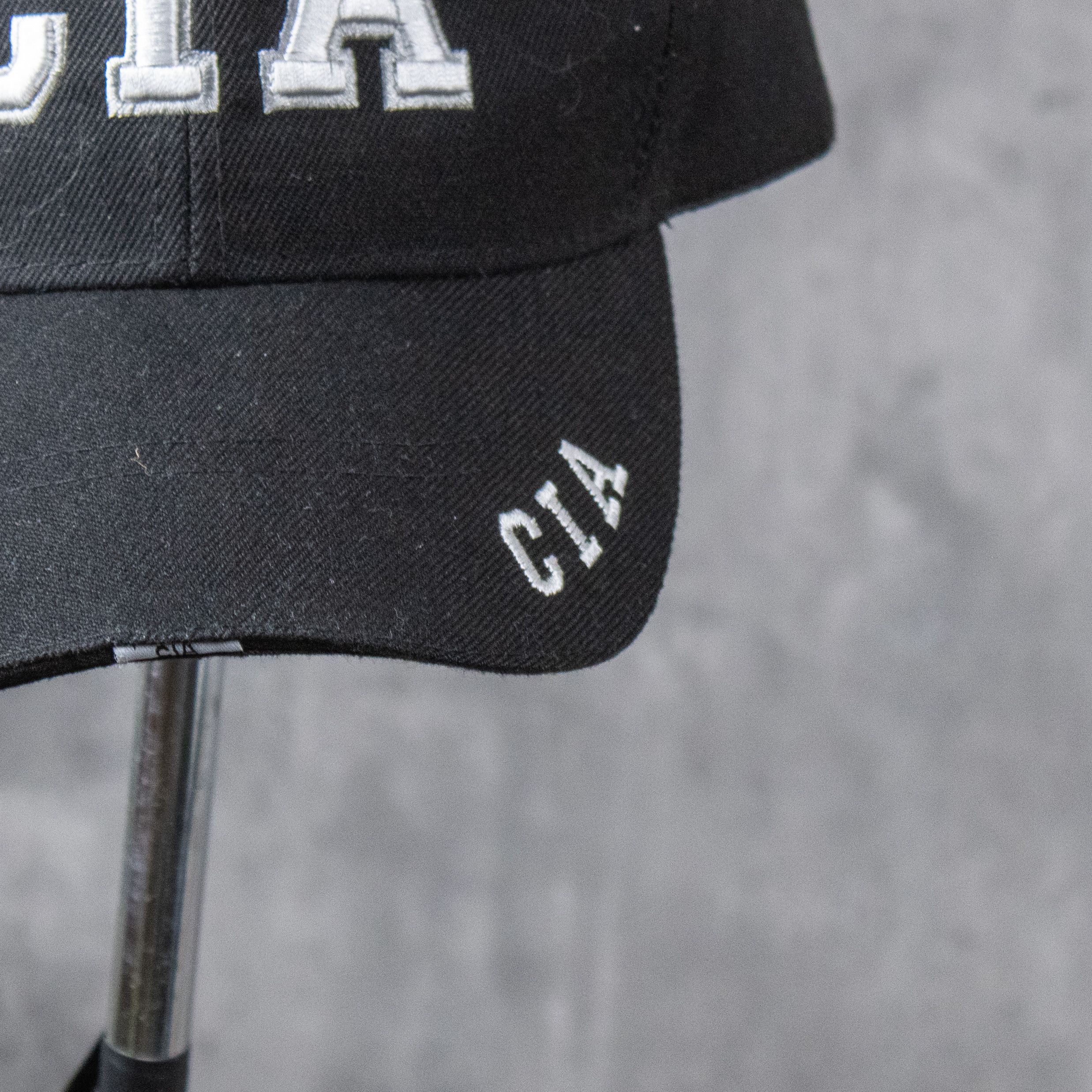 Vintage Vintage VTG Y2K 2000's C.I.A Black 6 Pannel Hat Size ONE SIZE - 3 Thumbnail