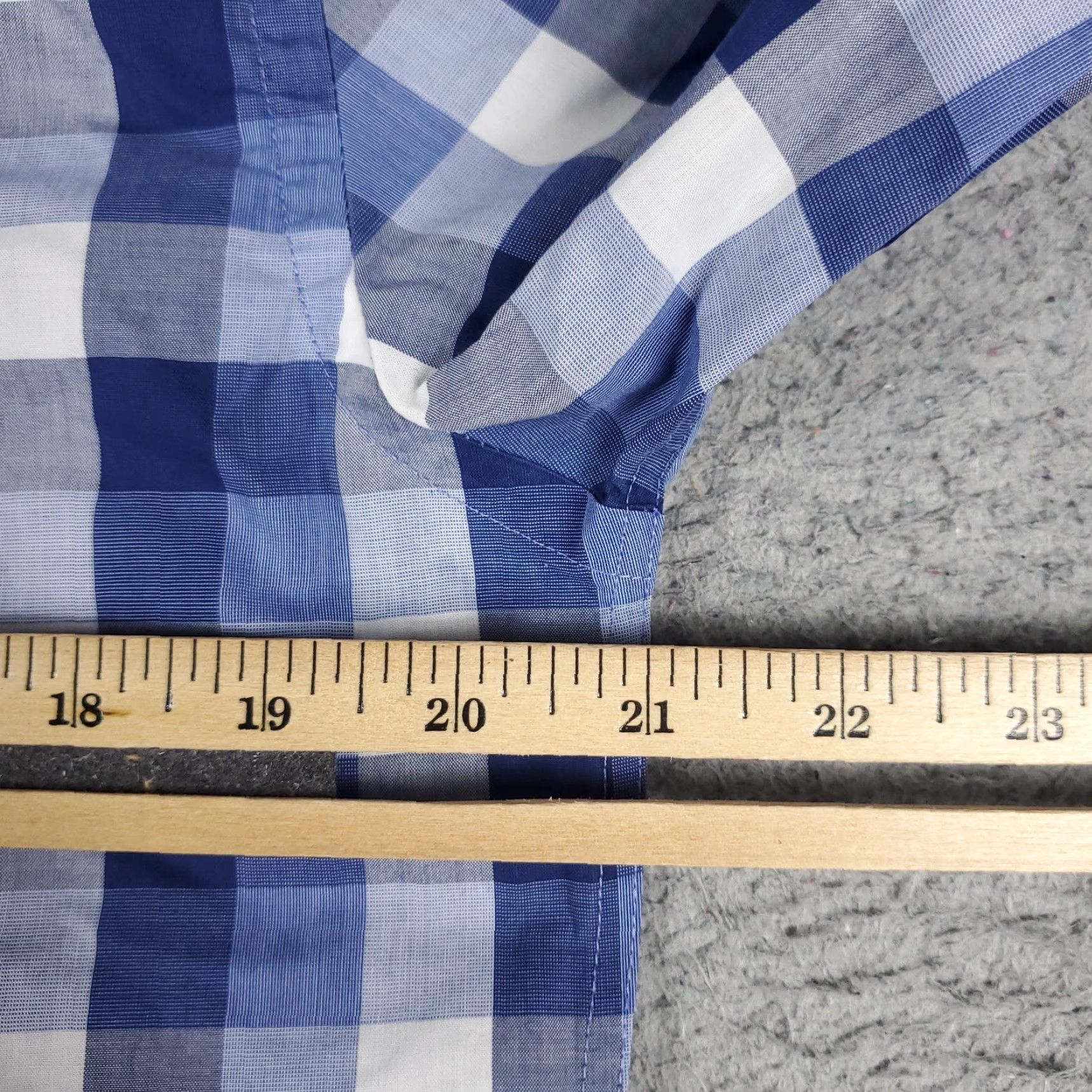 Tommy Hilfiger Tommy Hilfiger Shirt Mens 15.5 Blue Check Long Sleeve Button-Up Button-Down Cotton Casual Classic Preppy Mens Size US M / EU 48-50 / 2 - 5 Thumbnail
