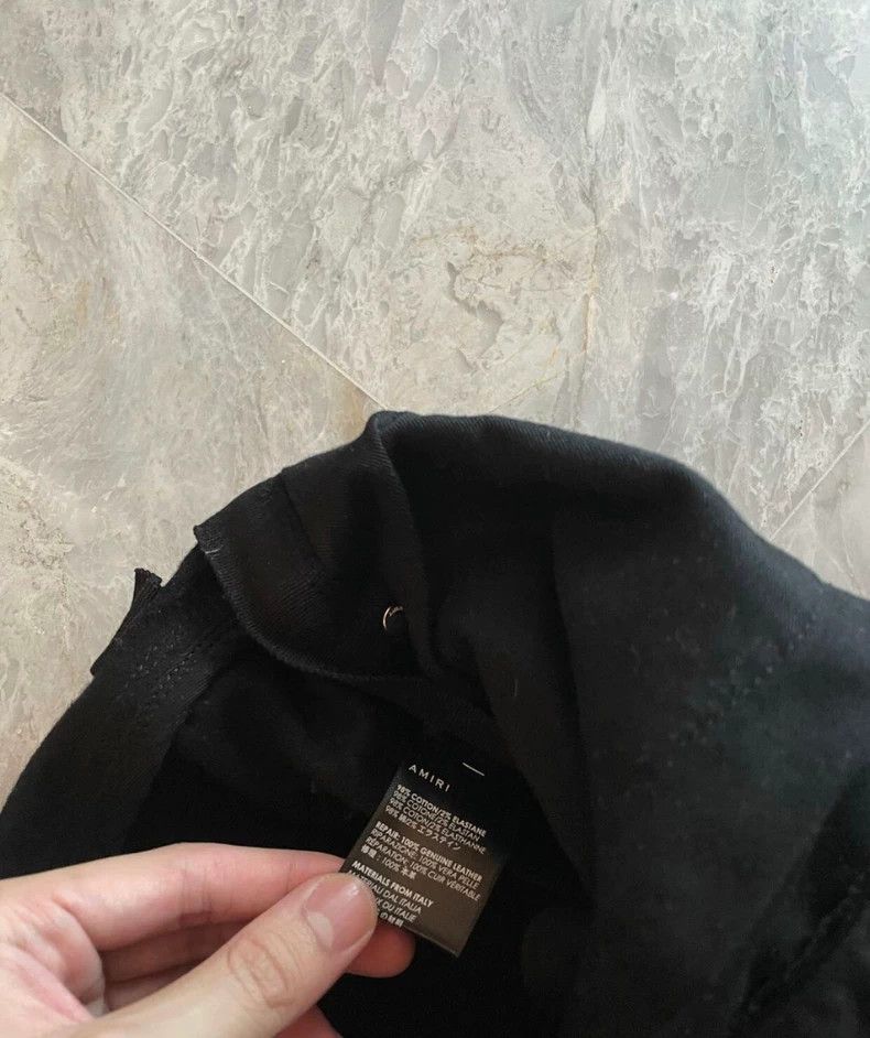 Amiri Amiri mx2 pure black zipper jeans Size US 32 / EU 48 - 4 Thumbnail