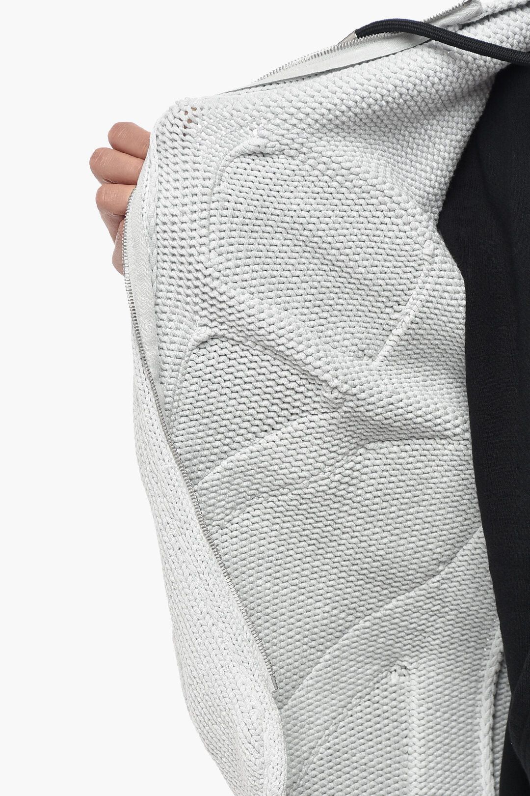 Off-White og1mm0426 Knit Zip-Up Gilet in White Size US M / EU 48-50 / 2 - 5 Thumbnail