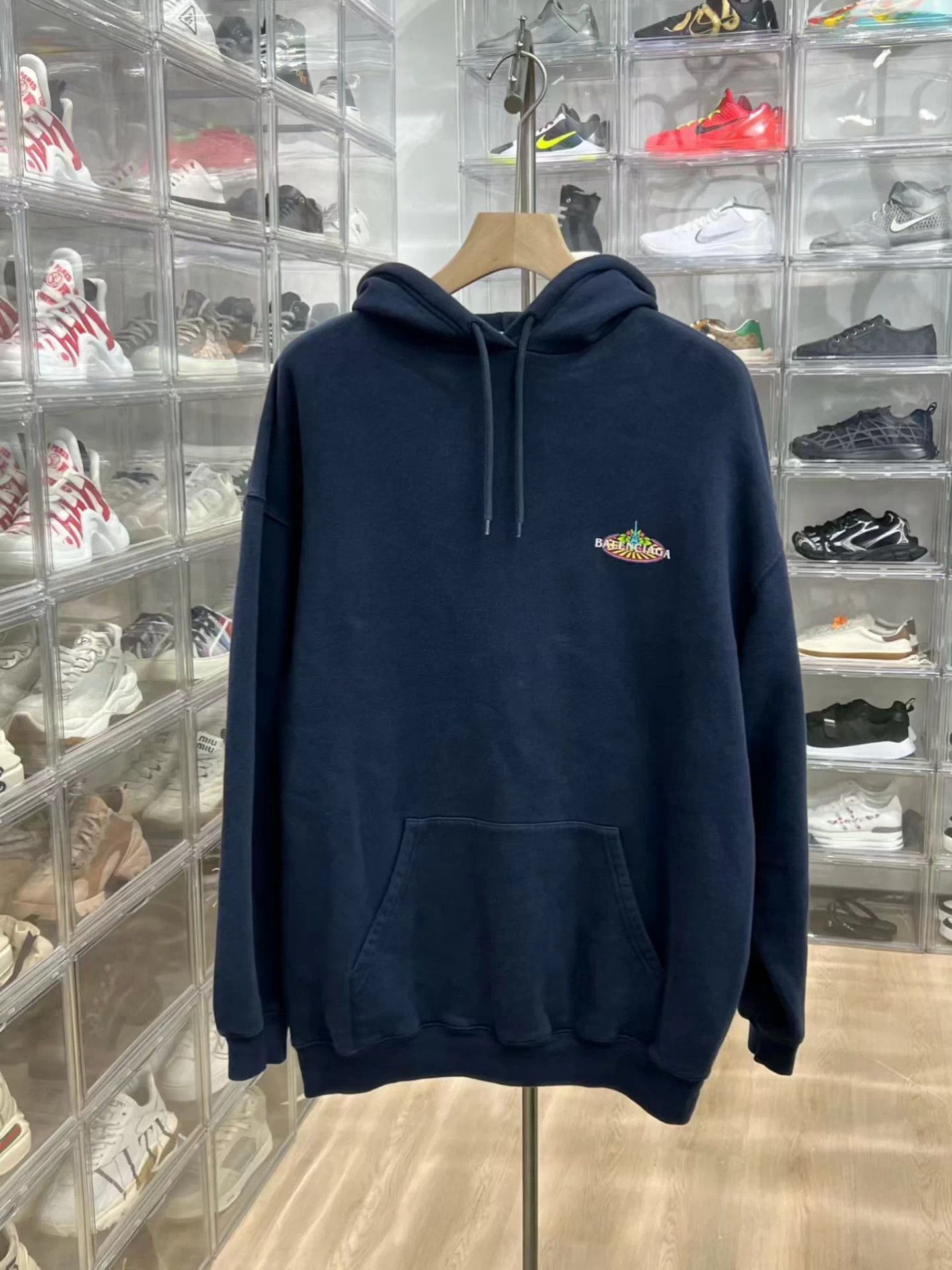 Balenciaga Rainbow Eiffel Tower Hoodie S