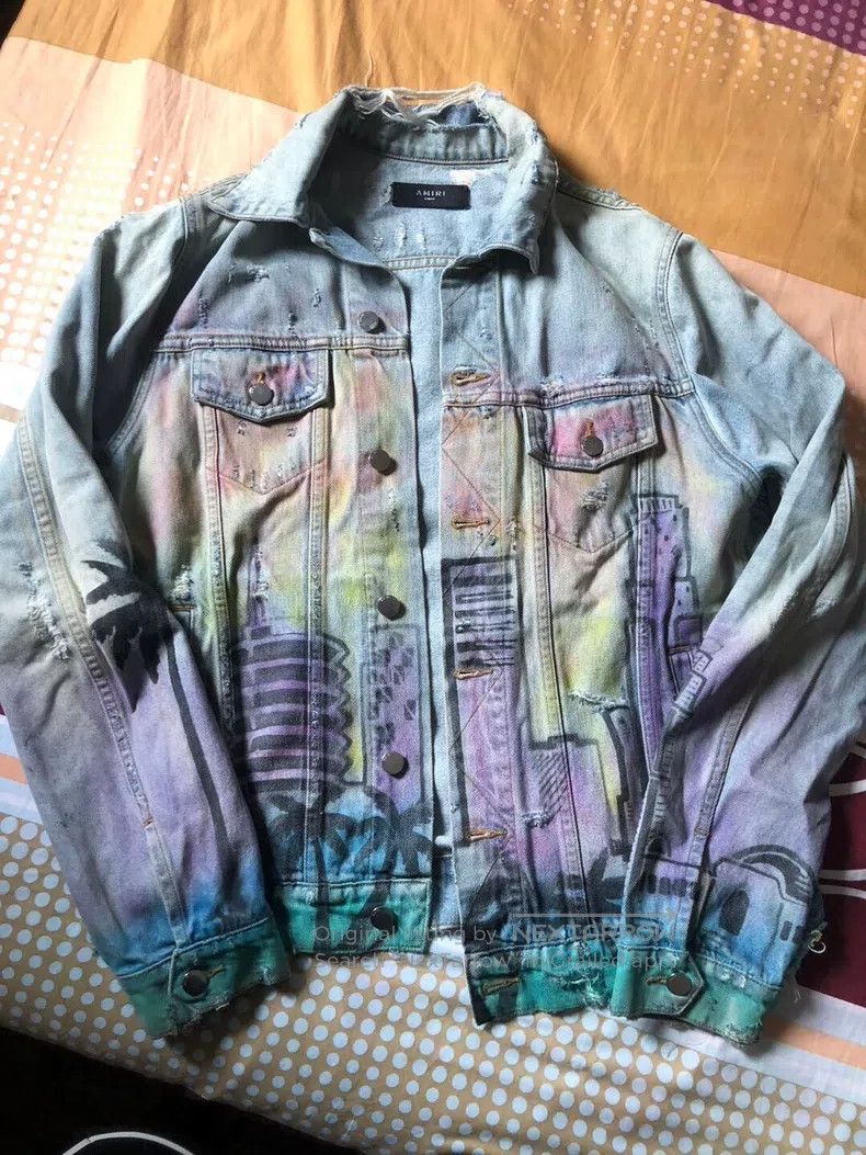 Amiri Amiri Hollywood Destroyed Jacket Size US L / EU 52-54 / 3 - 1 Thumbnail
