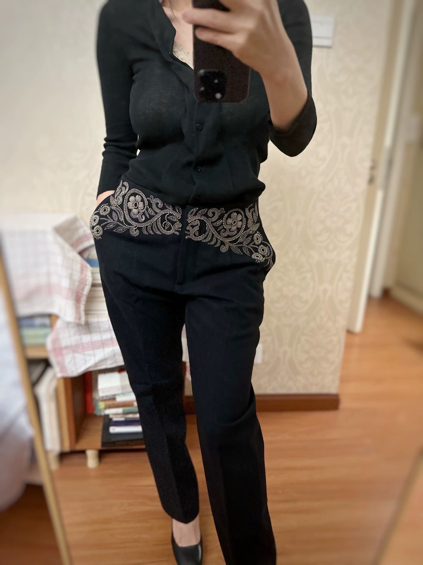 Dries Van Noten Dries Van Noten Wool Trousers 36 99 New Beaded Waist/Hip Size 25" / US 0 / IT 36 - 3 Thumbnail