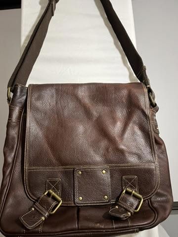 Fossil Stylish Fossil Brown Leather Messenger Bag Size ONE SIZE - 4 Thumbnail