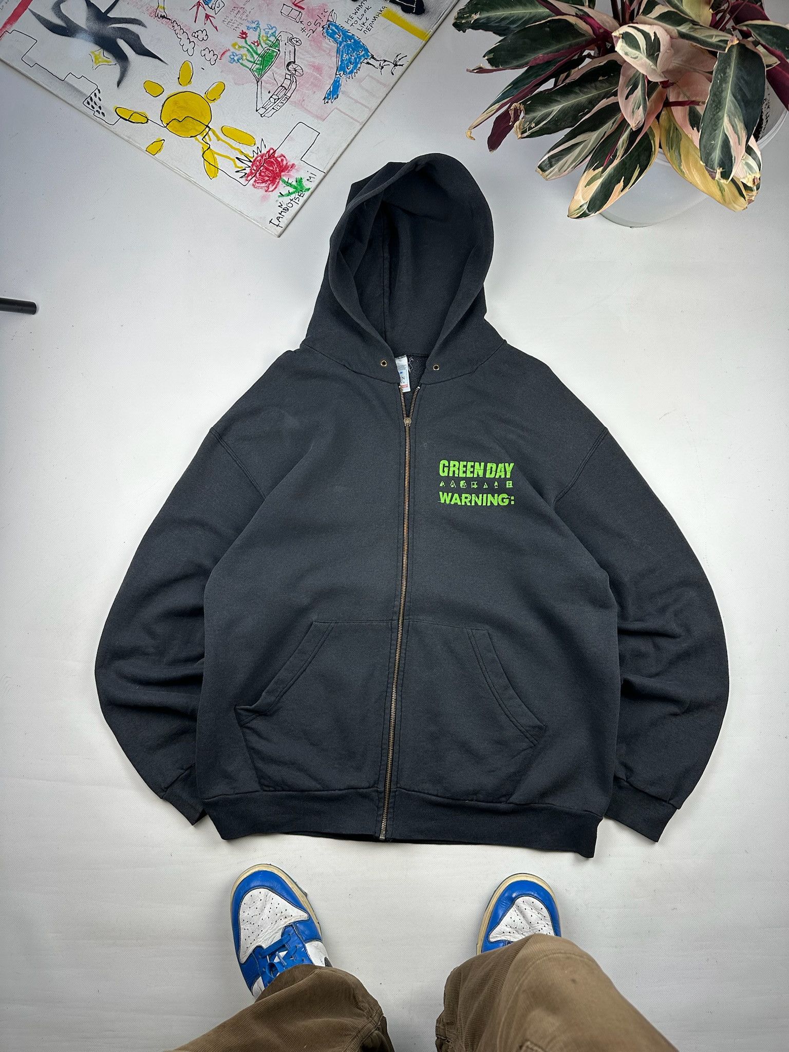 Band Tees VINTAGE 90s GREEN DAY HOODIE ZIP Size US XL / EU 56 / 4 - 2 Thumbnail