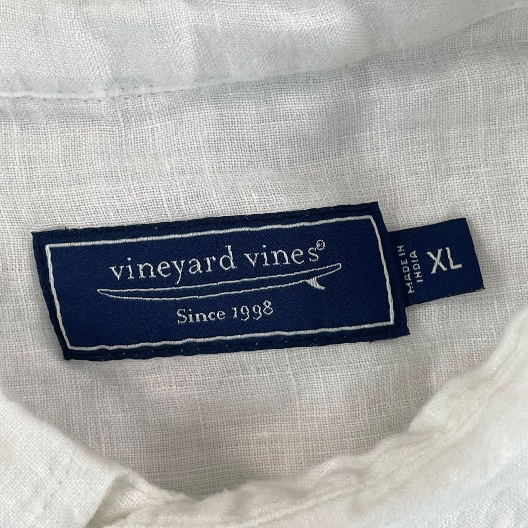 Vineyard Vines VINEYARD VINES Shirt Men XL White Linen Long Sleeve Beach NWOT Size US XL / EU 56 / 4 - 2 Thumbnail