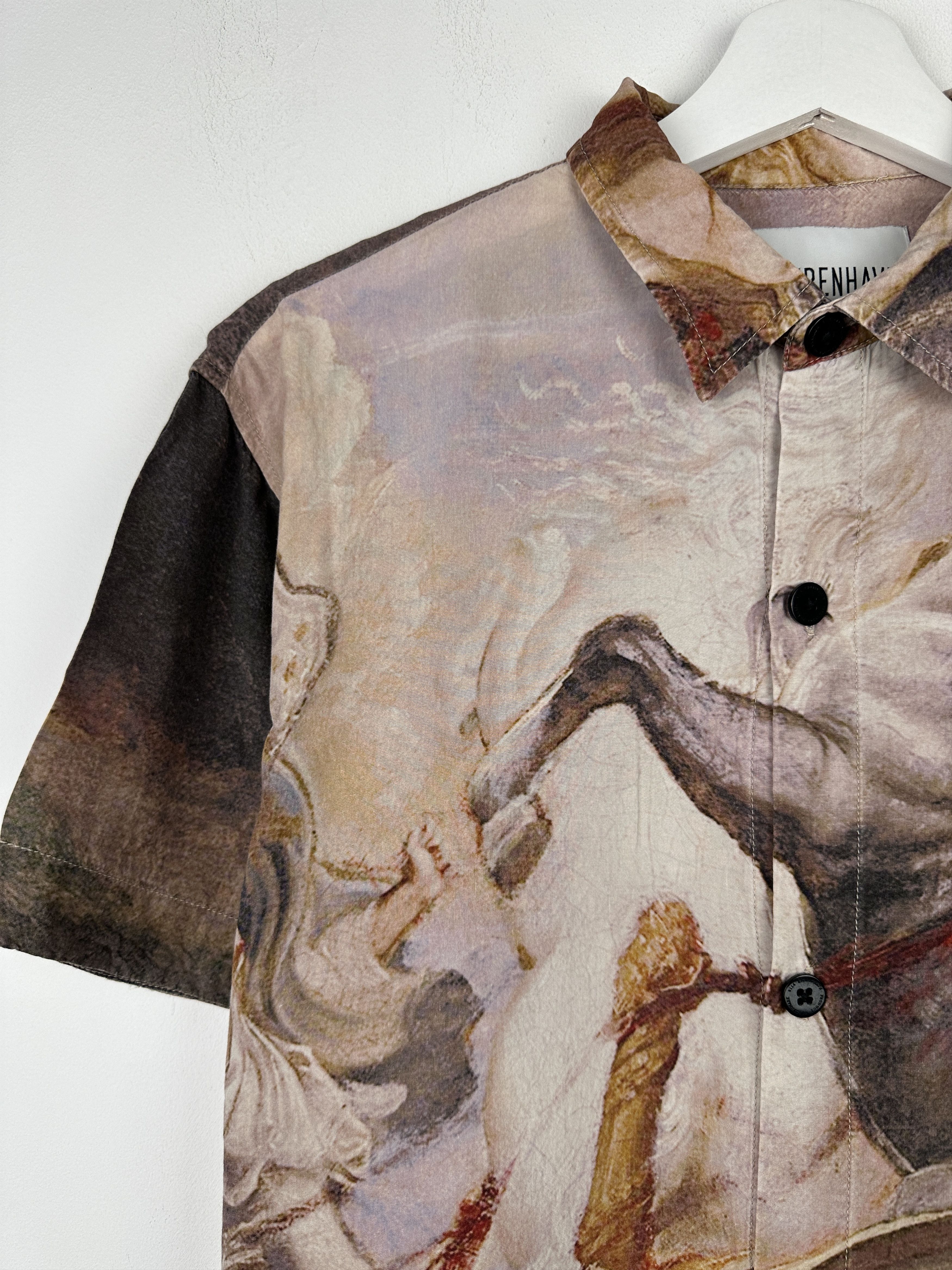 Han Kjobenhavn Han Kjobenhavn Mist Fullprint Button Up Shirt Rayon Luxury Size US L / EU 52-54 / 3 - 6 Thumbnail