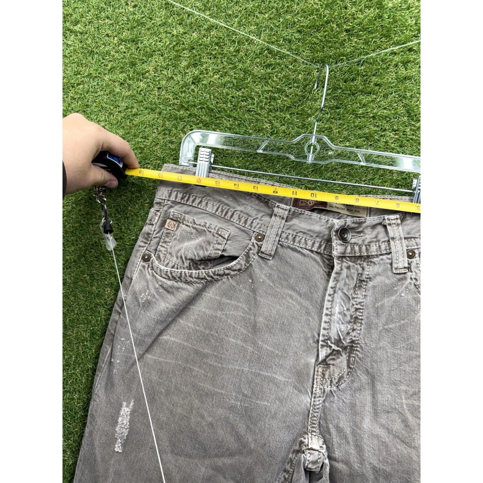 Vintage BIG STAR Buckle Jeans Regular Bootcut Denim 36 Mens 36L Gray Cotton 5-Pocket Inseam 34" Mid Rise Vintage No Size US 36 / EU 52 - 3 Thumbnail