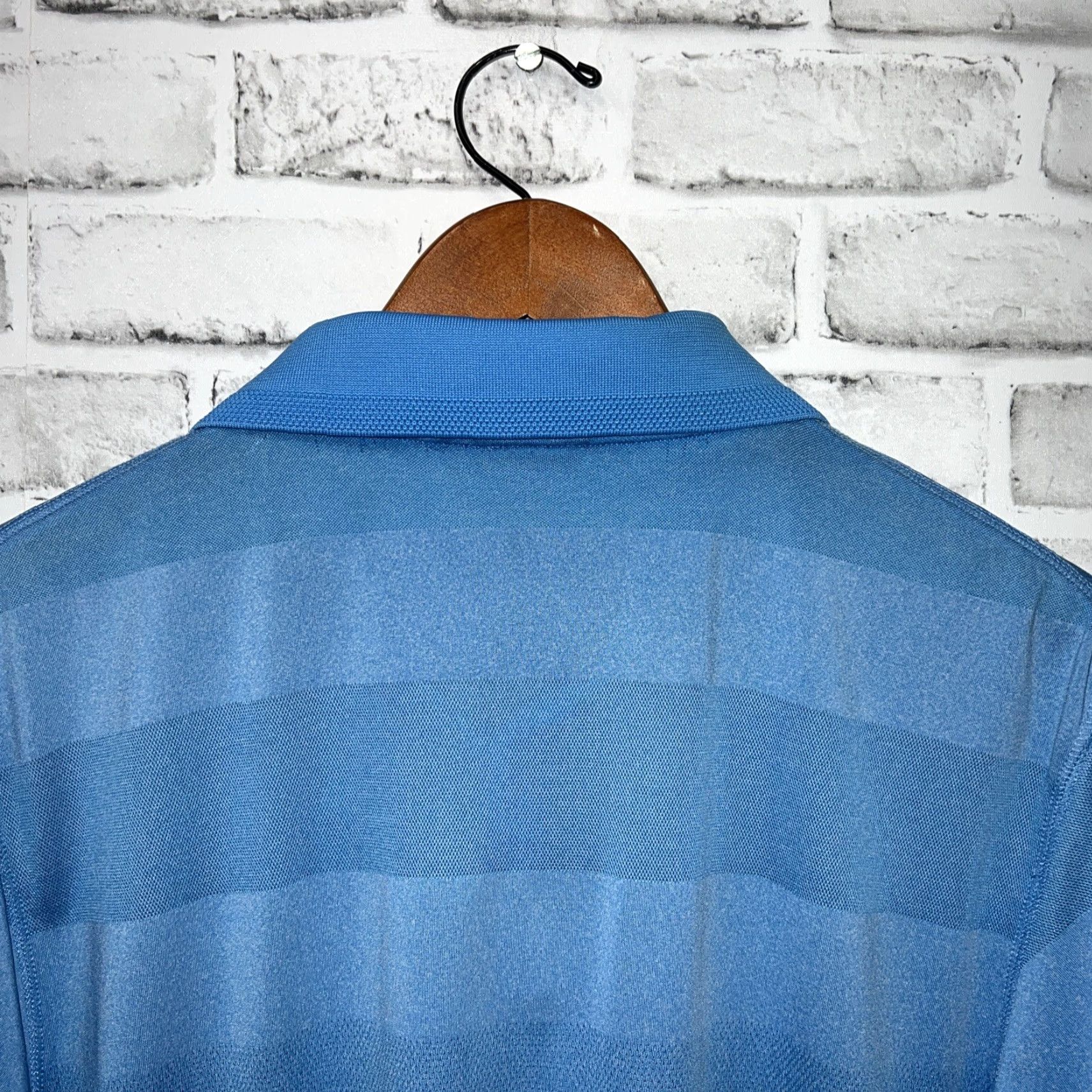 Vintage VINTAGE Devereux Blue Striped Polo Shirt Mens Size L Size US L / EU 52-54 / 3 - 5 Thumbnail