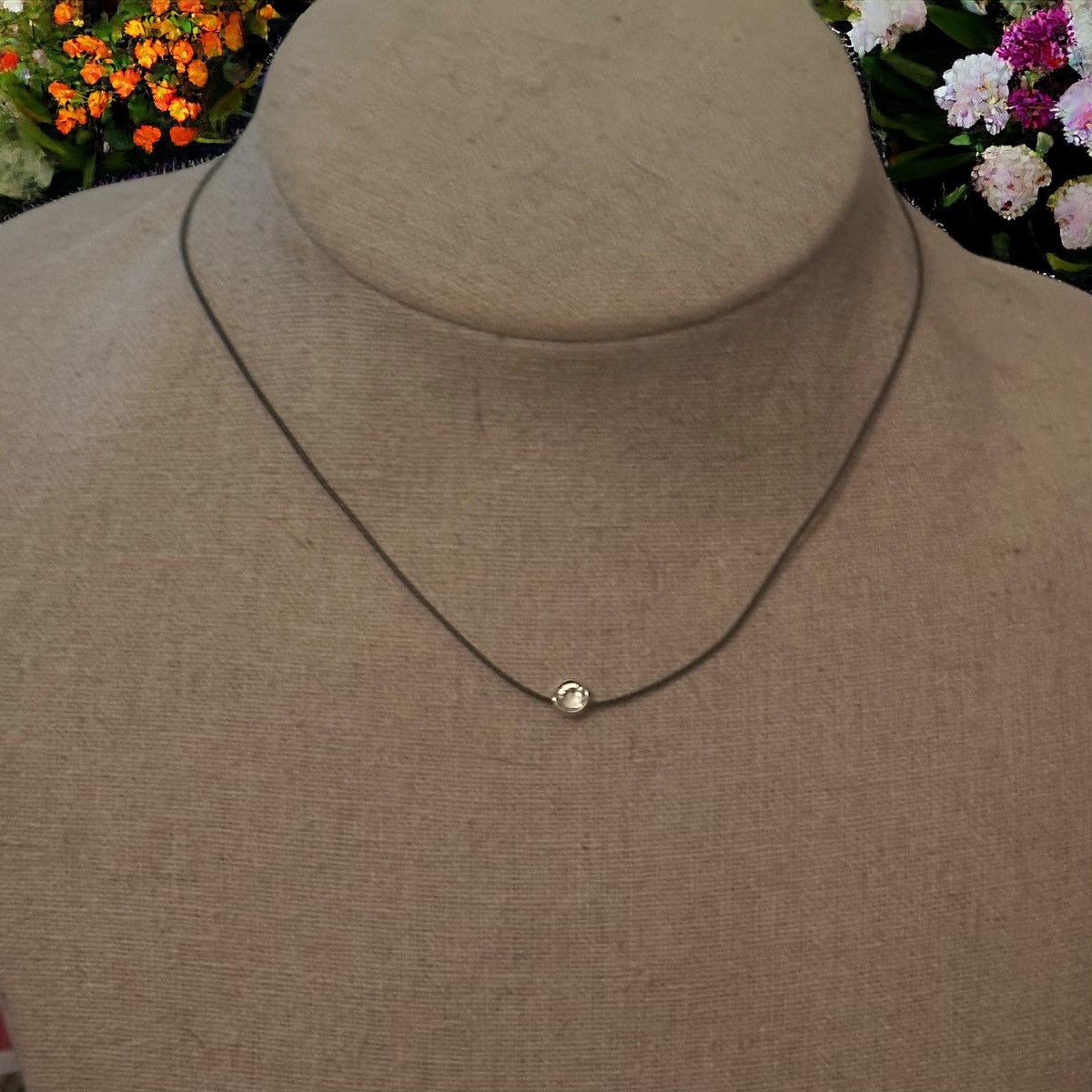 Other Premiere Designs black cord rhinestone dot pendant necklace Size ONE SIZE - 1 Thumbnail