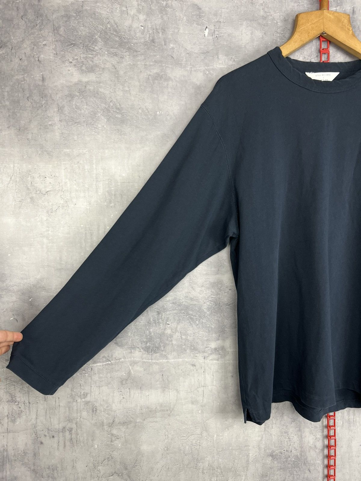 Japanese Brand Still By Hand Long Sleeve Black Navy Size US L / EU 52-54 / 3 - 9 Thumbnail