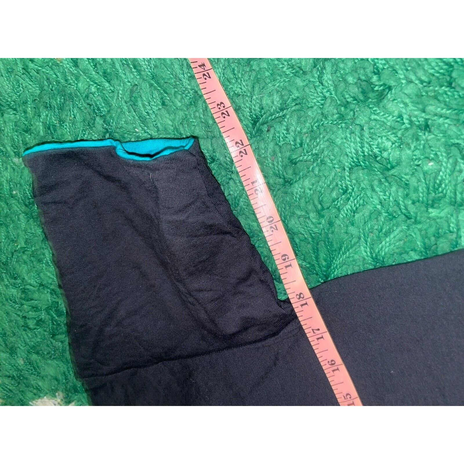 Signal Sport Vintage Black Blank Shirt Teal Double Sleeved Tee VTG 90s M Size US M / EU 48-50 / 2 - 10 Thumbnail