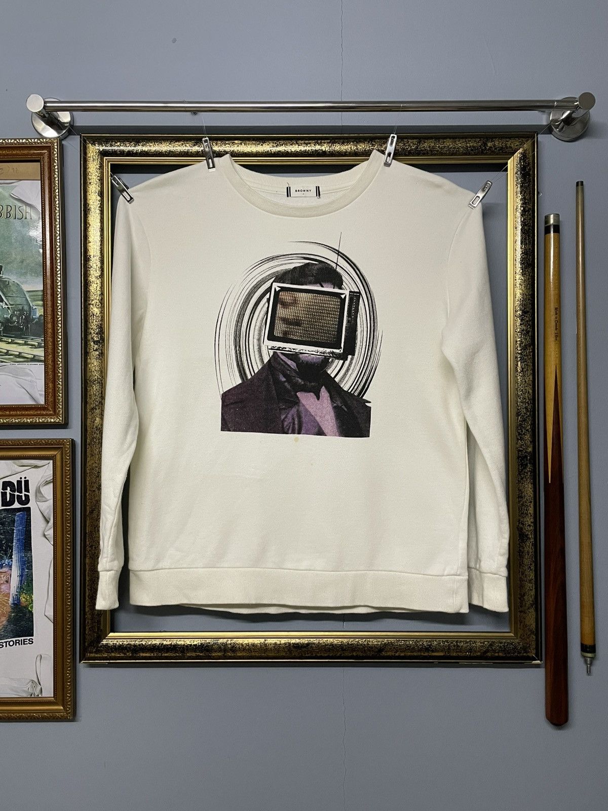 Designer × Japanese Brand × Vintage Vintage 1990s Japan Designer Browny Art Work Television Tee Size US M / EU 48-50 / 2 - 1 Thumbnail