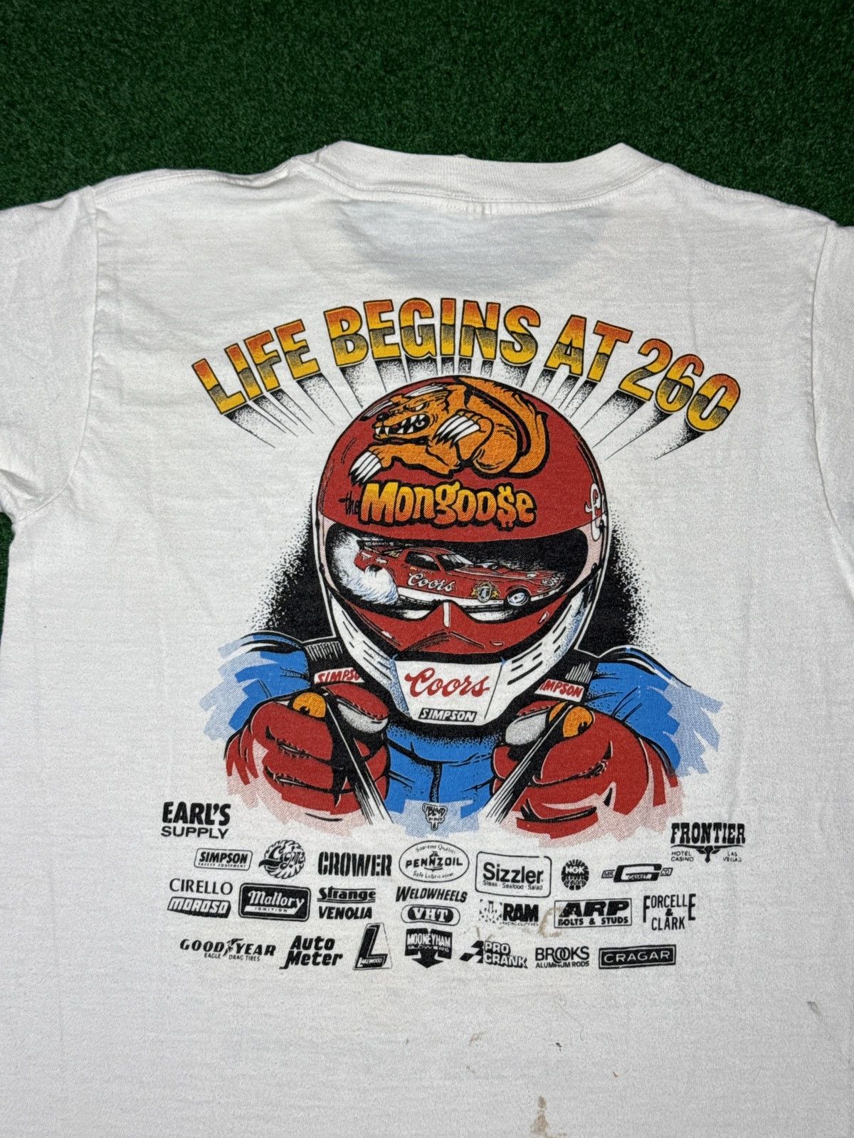 Vintage Vintage Drag Racing Shirt 80s Coors Tom Mongoose McEwen Tee Size US S / EU 44-46 / 1 - 5 Thumbnail