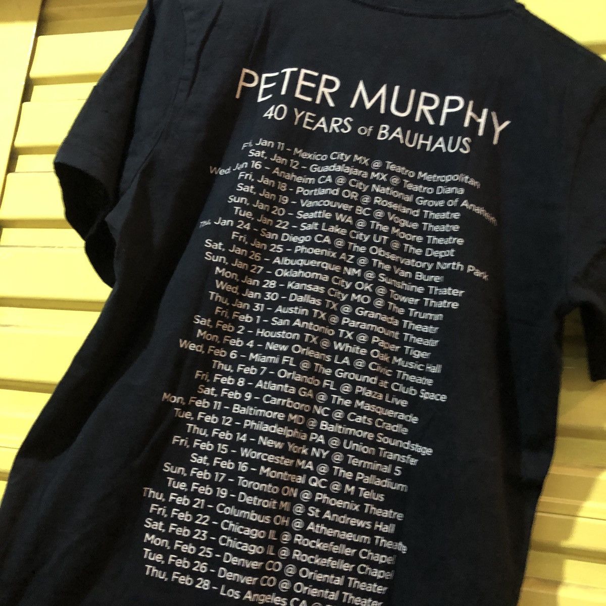 Band Tees 40 years Peter murphy Bauhaus Size US M / EU 48-50 / 2 - 4 Thumbnail