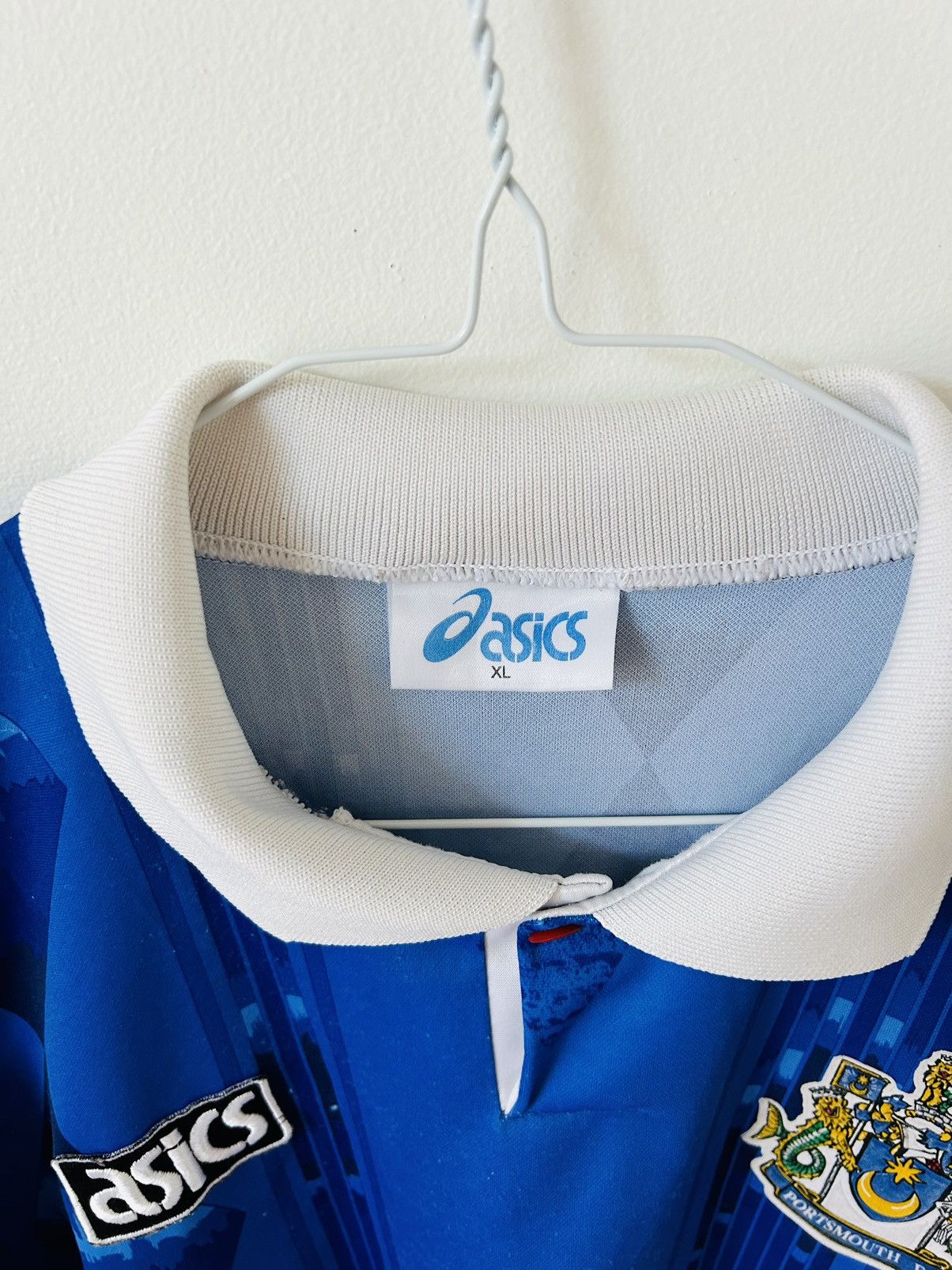 Vintage Portsmouth FC 1993/94 home jersey Size US L / EU 52-54 / 3 - 4 Thumbnail