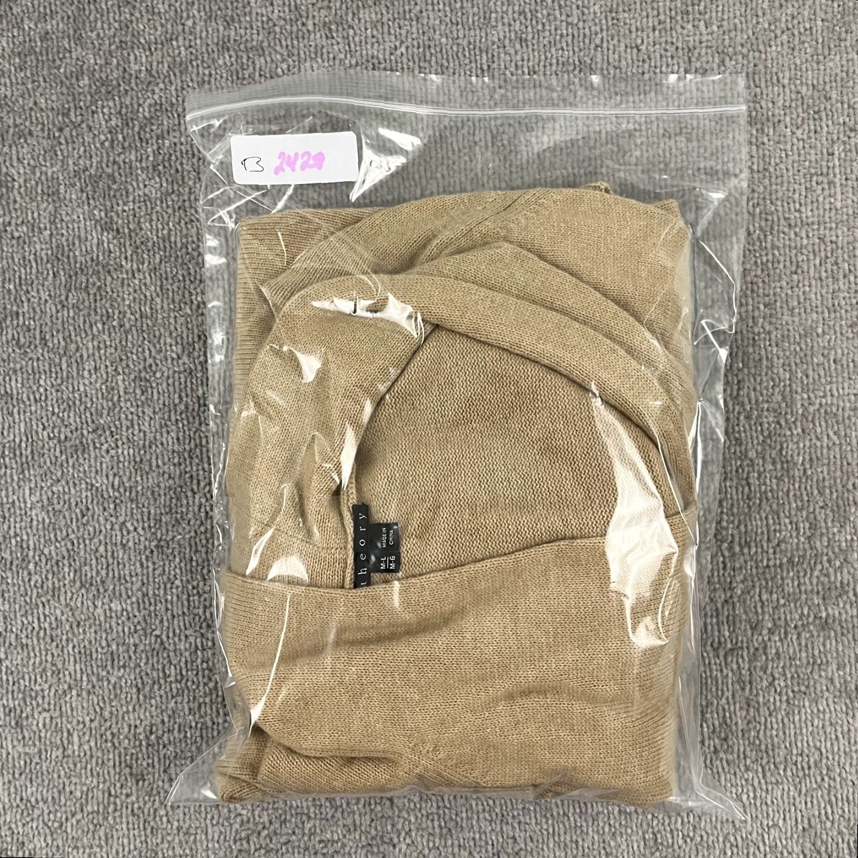 Theory Theory Sweater Womens L Oversized Cashmere Pullover Brown Tan Pockets Preppy Vintage No Size L / US 10 / IT 46 - 8 Thumbnail
