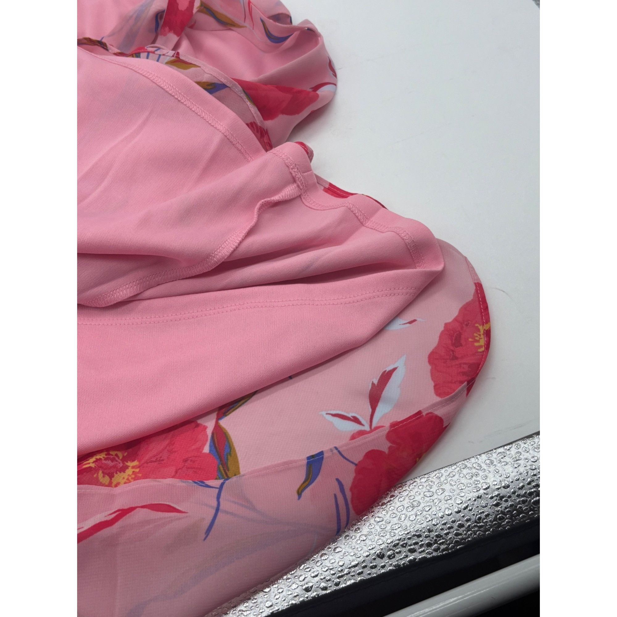 Bar III Bar III Printed Trapeze Dress, Pink/Red, Sz. XS Size XS / US 0-2 / IT 36-38 - 11 Thumbnail