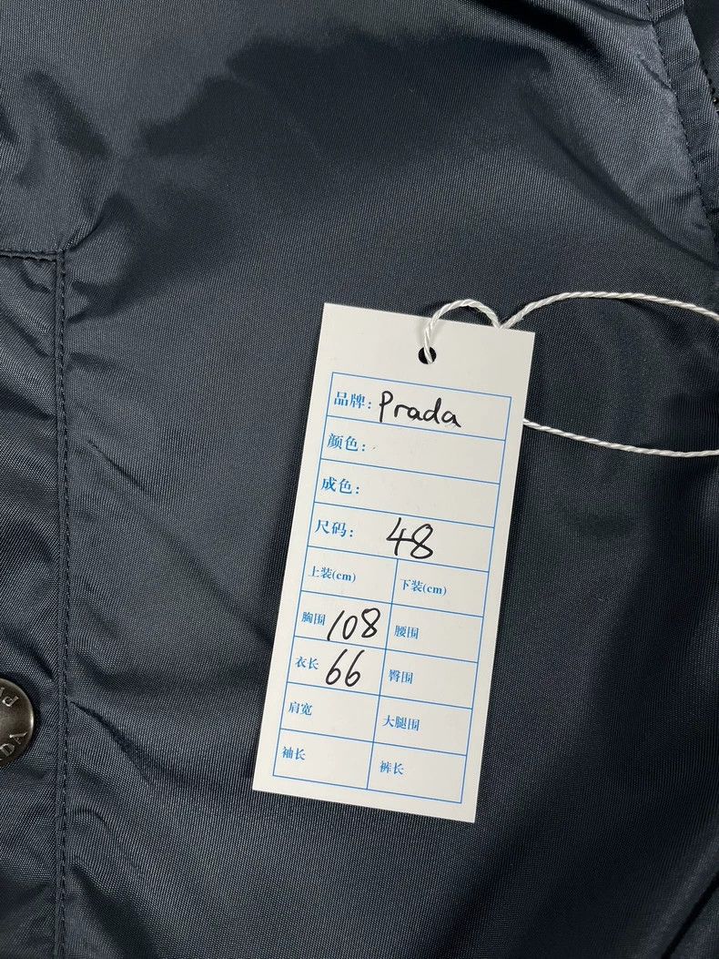 Prada Prada Blue Side Triangle Logo Zipper Jacket 2502-Nextarrow Size US M / EU 48-50 / 2 - 4 Thumbnail