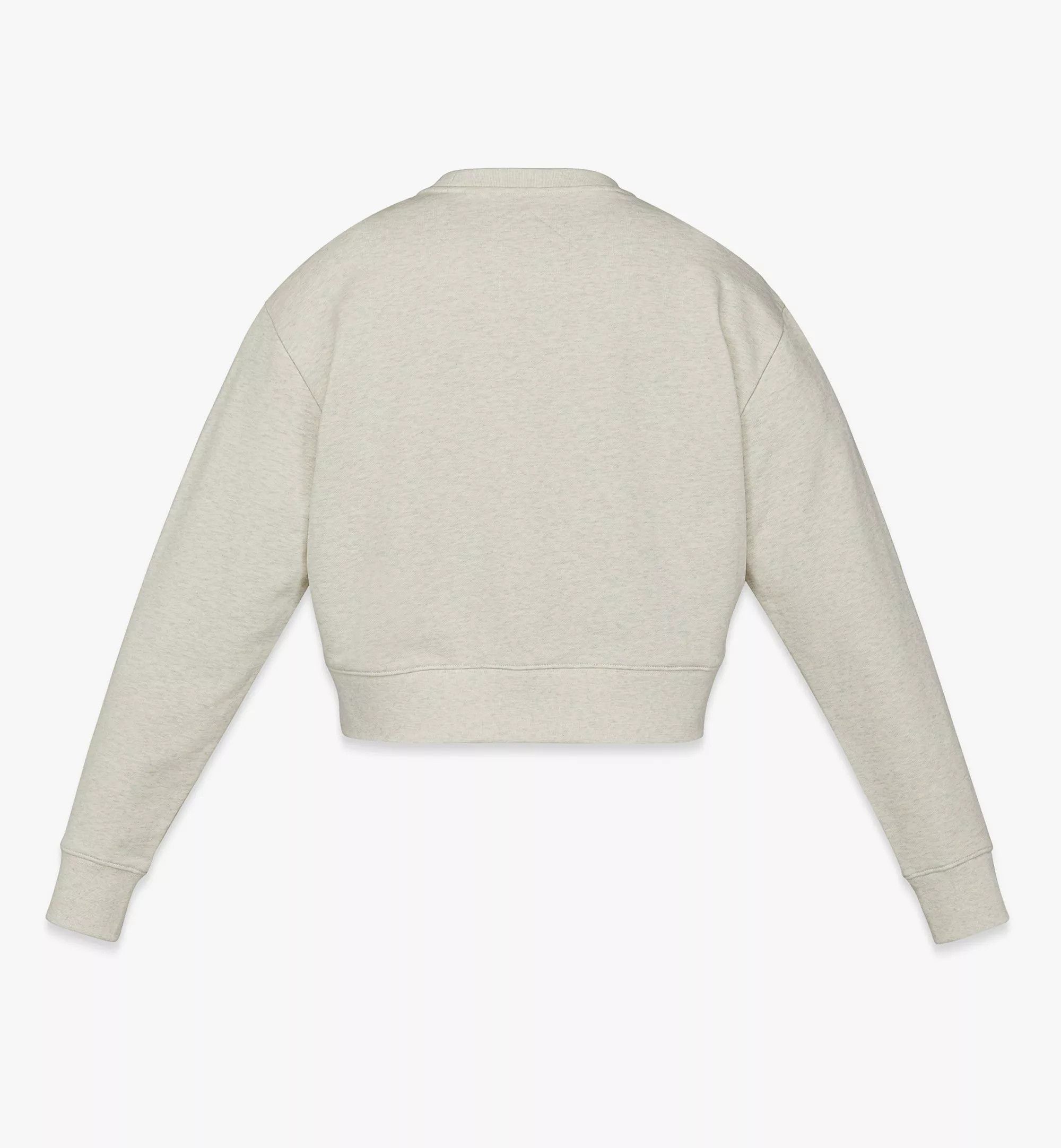 MCM o1mt1gz0925 Beach Club Logo Sweatshirt in Oatmeal Melange Size S / US 4 / IT 40 - 3 Thumbnail