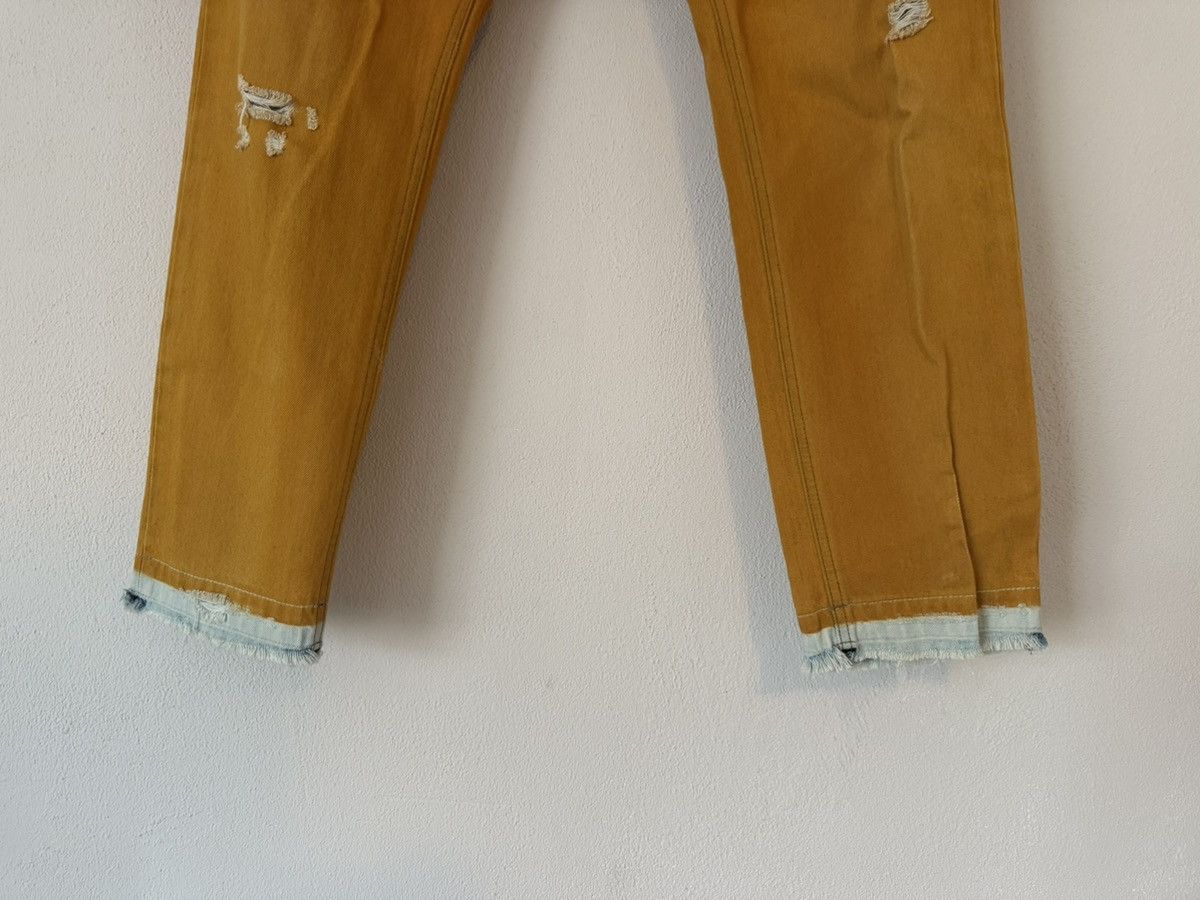 Dolce & Gabbana Distressed Mustard Denim by Dolce & Gabbana – Size 33 Size US 33 - 4 Thumbnail