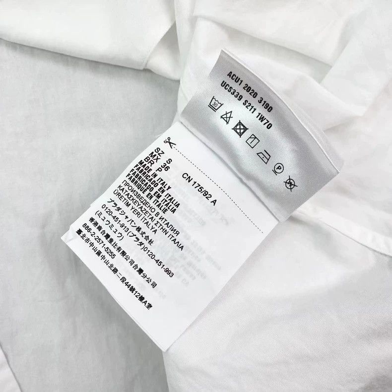 Prada Prada Cotton triangle shirt Size US S / EU 44-46 / 1 - 5 Thumbnail