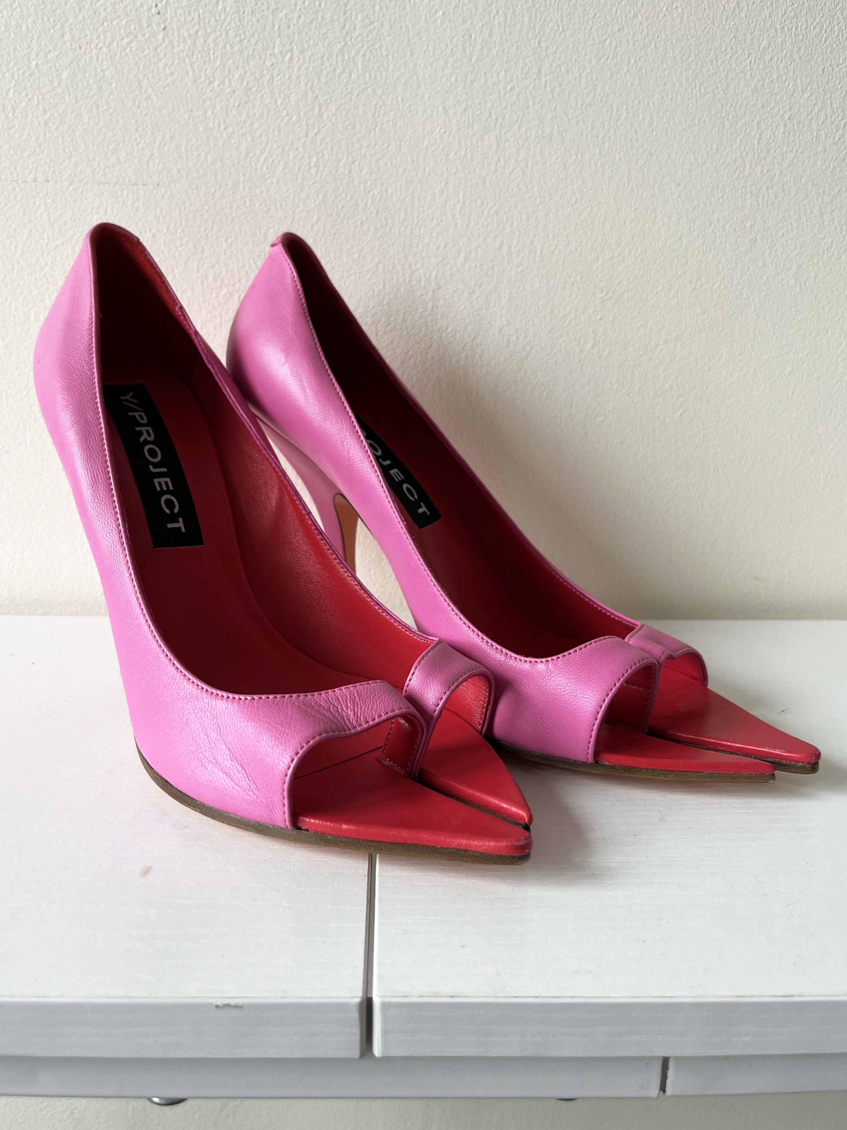 Y/Project Y/ Project lobster tabi pink heels Size US 8 / IT 38 - 2 Thumbnail