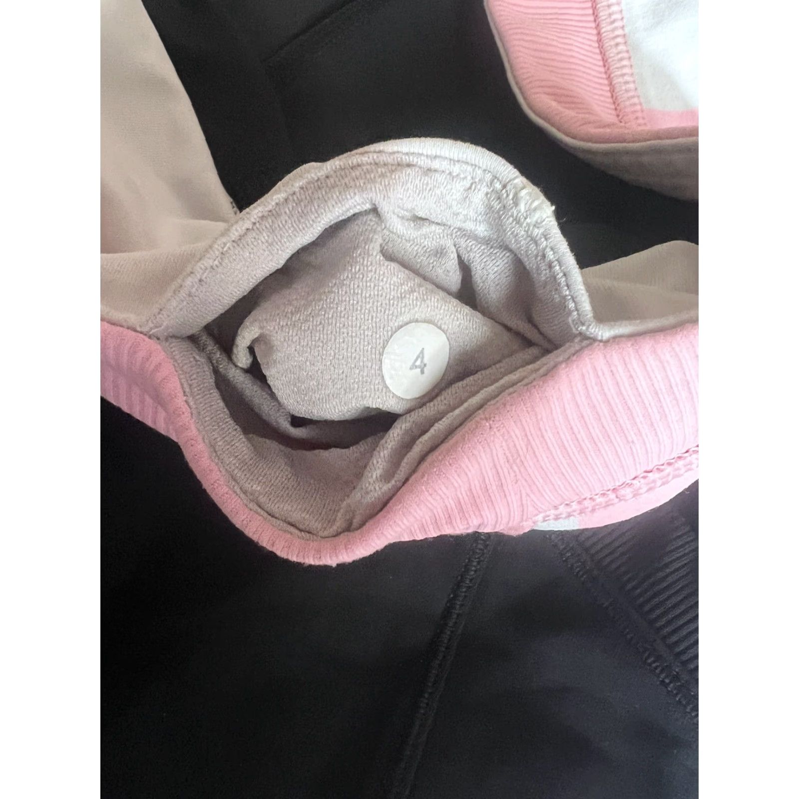 Lululemon Lululemon Leggings Cropped Luxtreme Black Pink Striped Waist 4 Women's Athletic Tight Compression Size 27" / US 4 / IT 40 - 6 Thumbnail