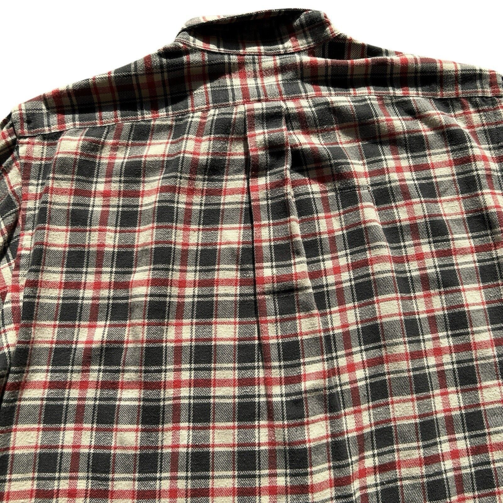 Ralph Lauren Blue Label Ralph Lauren Flannel Shirt Mens Large Plaid Black Red Size US L / EU 52-54 / 3 - 7 Thumbnail