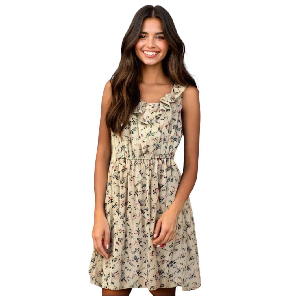 Other NWT Maurices Lightweight Mesh Ruffle Dress Medium Floral Size M / US 6-8 / IT 42-44 - 1 Thumbnail
