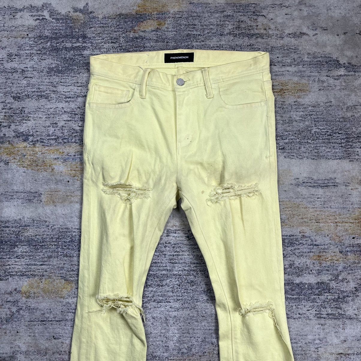 Japanese Brand × PHENOMENON Phenomenon ripped denim pants Size US 31 - 3 Thumbnail