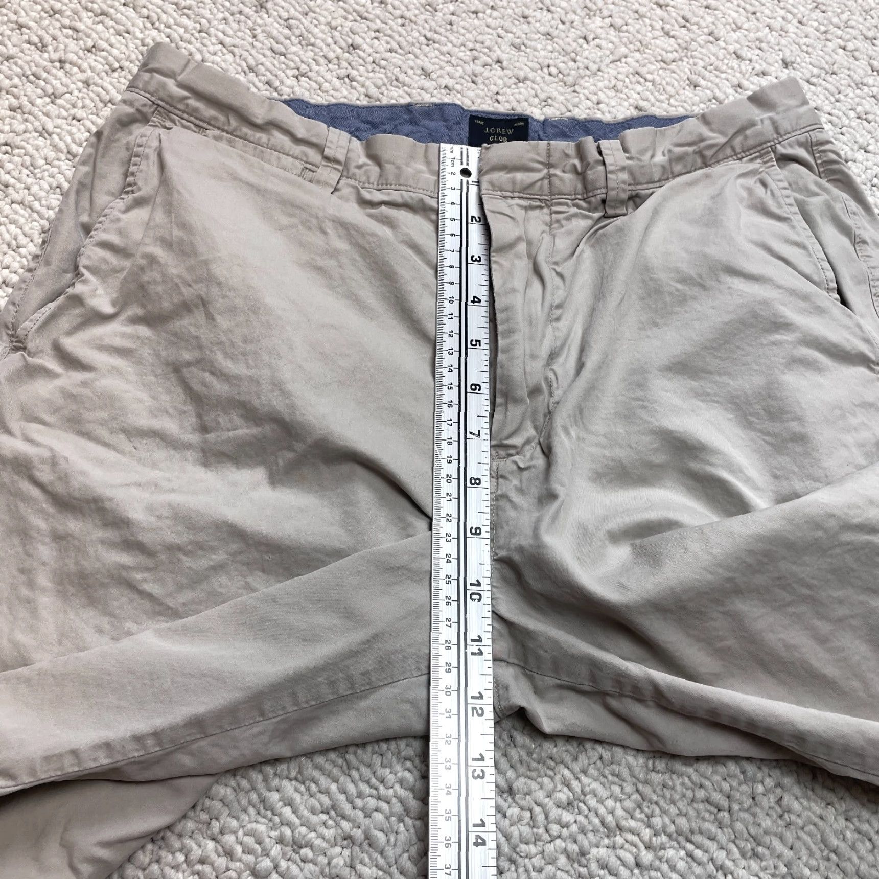J.Crew J.Crew Shorts Mens 33 Chino Beige Cotton 11" Inseam Pockets Flat Front Regular Rise Kn... Size US 33 - 5 Thumbnail