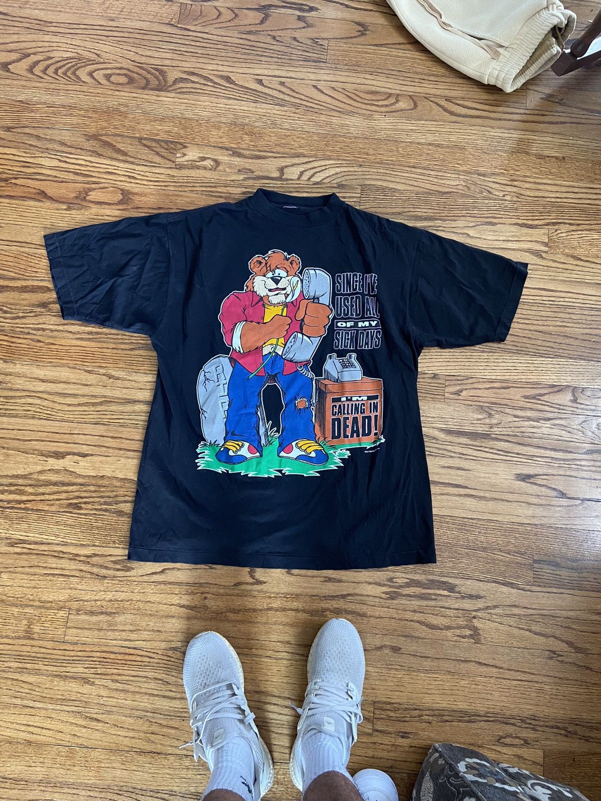 Vintage Vintage 90s humor bear t shirt Size US XL / EU 56 / 4 - 1 Thumbnail