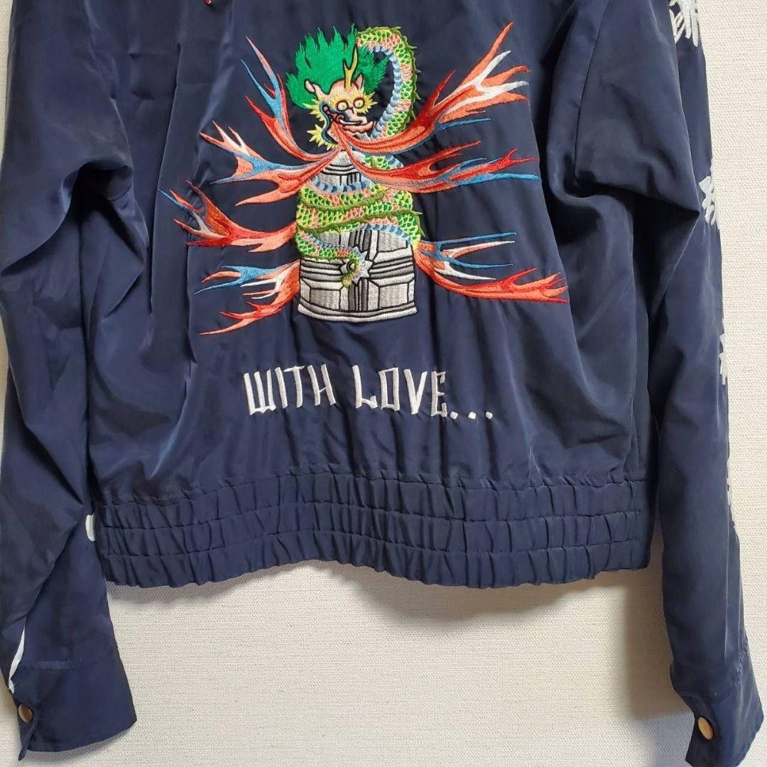 KOZABURO KOZABURO Satin Reversible Souvenir Jacket Navy 1 Size US S / EU 44-46 / 1 - 3 Thumbnail