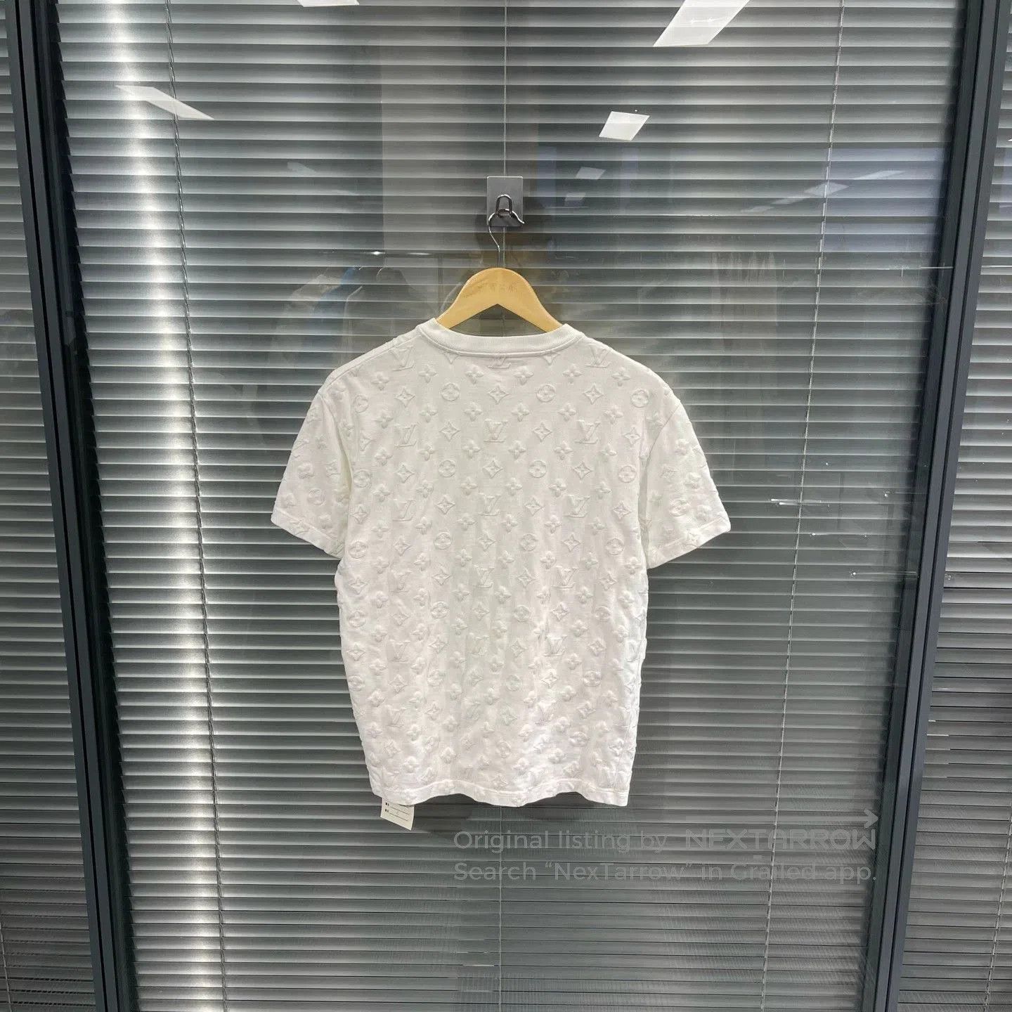 Louis Vuitton White Textured Short Sleeve Shirt with Pocket. Size US S / EU 44-46 / 1 - 2 Thumbnail