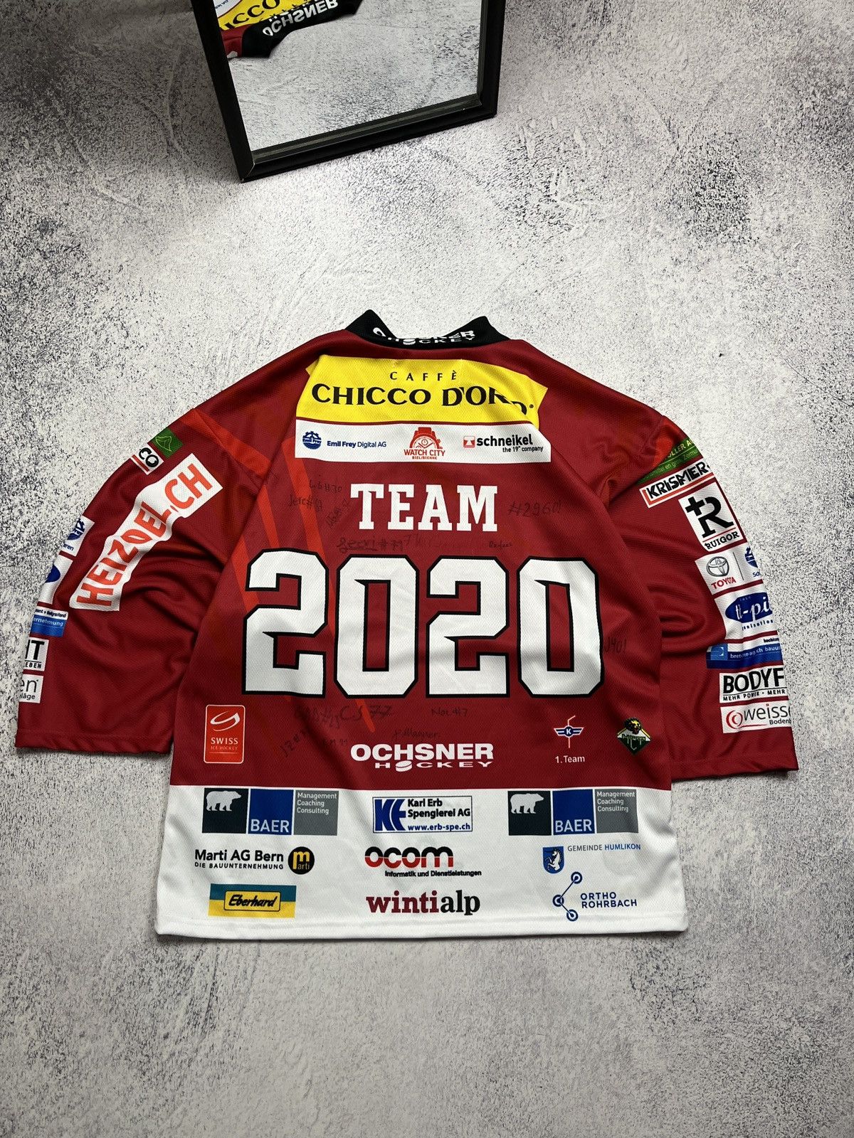 NHL Swiss Eastern Selects Team 2022 Signed Hockey Jersey Rare Size US L / EU 52-54 / 3 - 6 Thumbnail