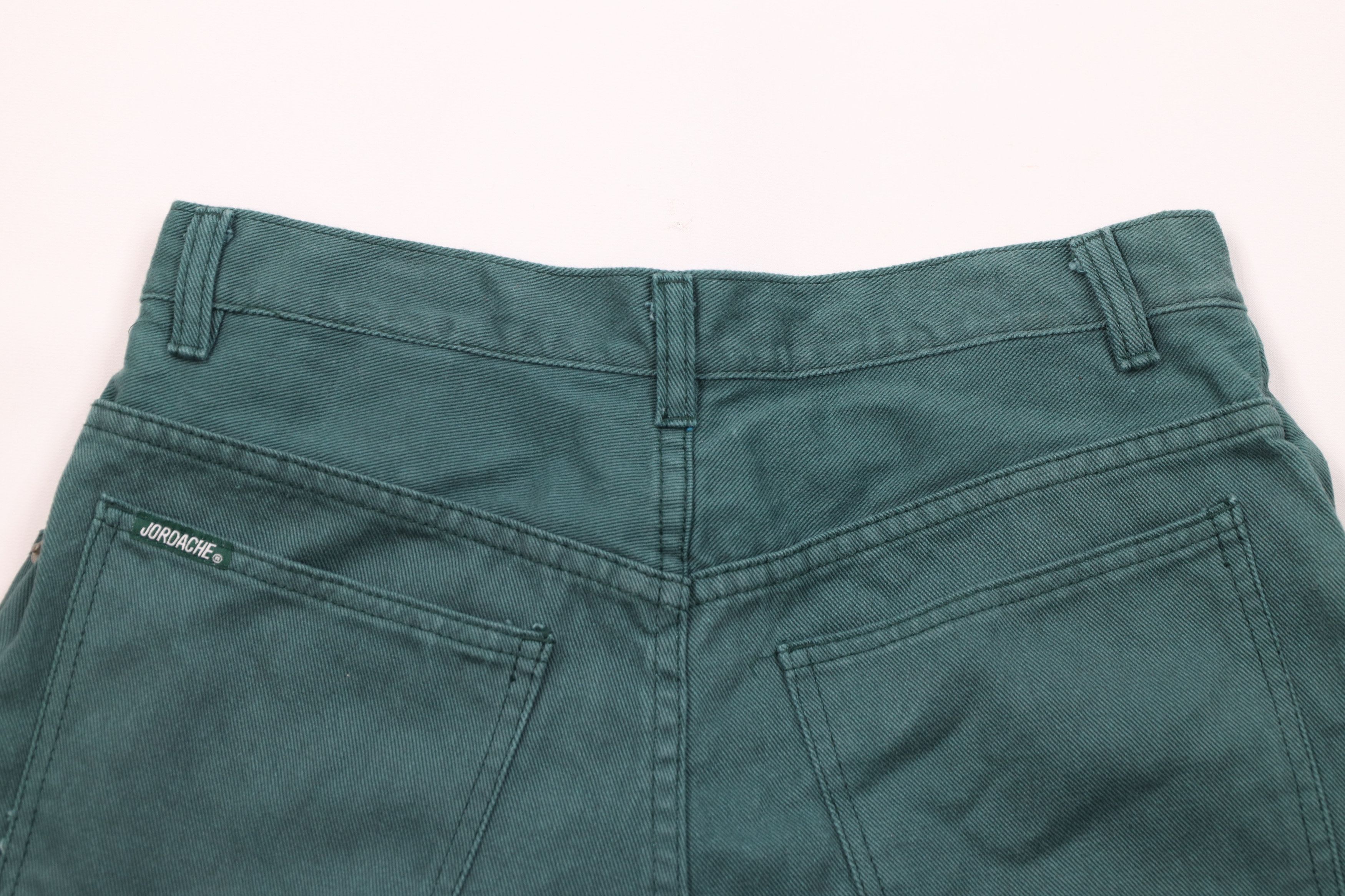Vintage Deadstock Vintage 90s Streetwear Jean Shorts Jorts Green Size 34" / US 12 / IT 48 - 11 Thumbnail