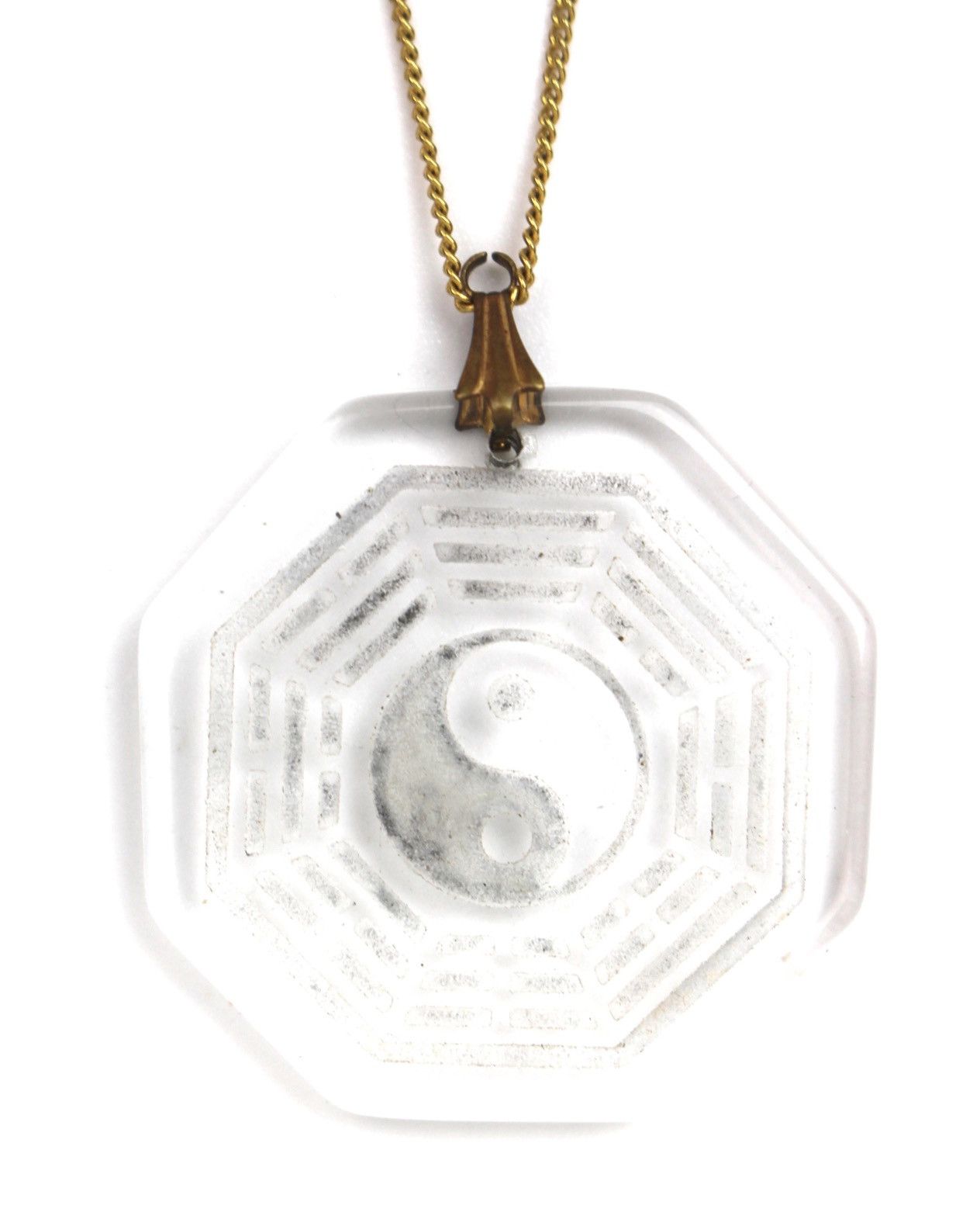 Vintage 2000S JAPANESE MADE YIN YANG BAGUA OCTAGON PENDANT NECKLACE Size ONE SIZE - 1 Thumbnail
