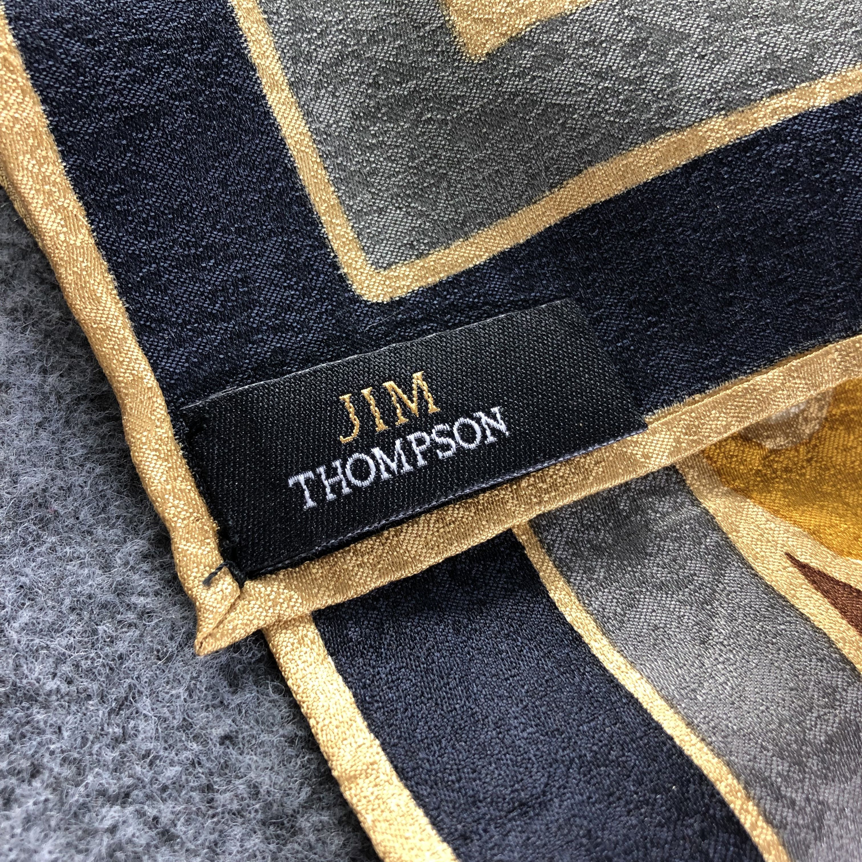 Jim Thompson Jim Thompson Luxury Design Silk Scarf M745 Size ONE SIZE - 3 Thumbnail