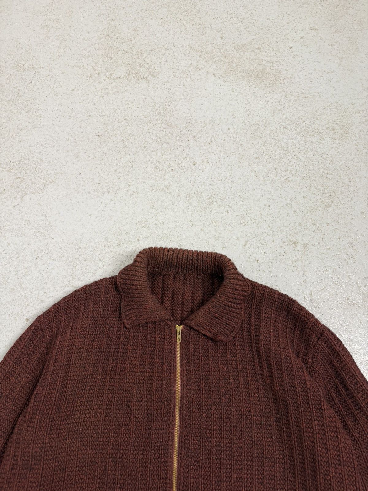 Vintage True Vintage 60s Dense Knitted Eclair Zip Sweater Size US L / EU 52-54 / 3 - 4 Thumbnail
