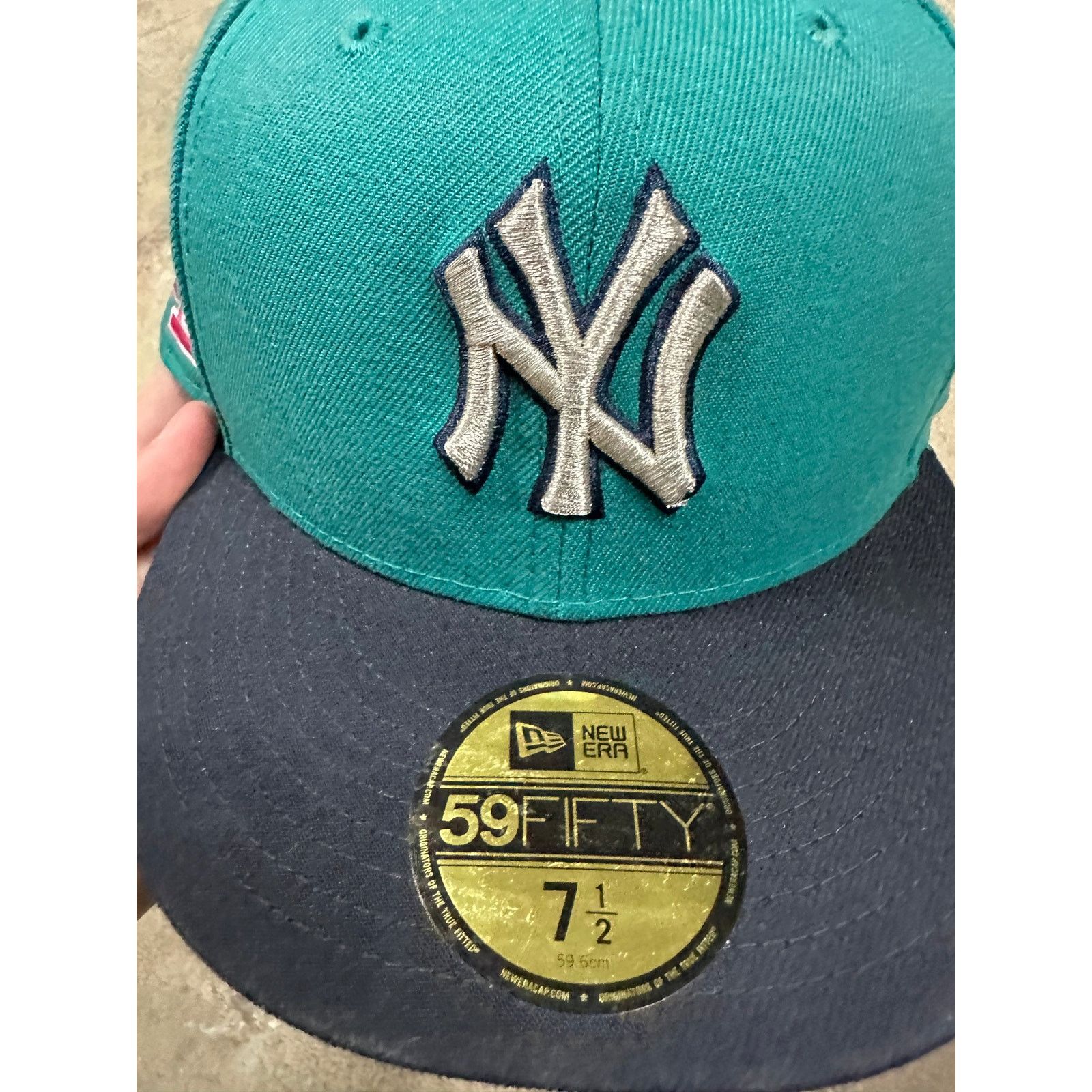 Eric Emanuel EE Cap NY Teal Pink 7 1/2 DSIP New Size ONE SIZE - 4 Thumbnail
