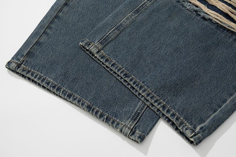 Vintage American men's high street style loose ripped jeans Size US 32 / EU 48 - 6 Thumbnail