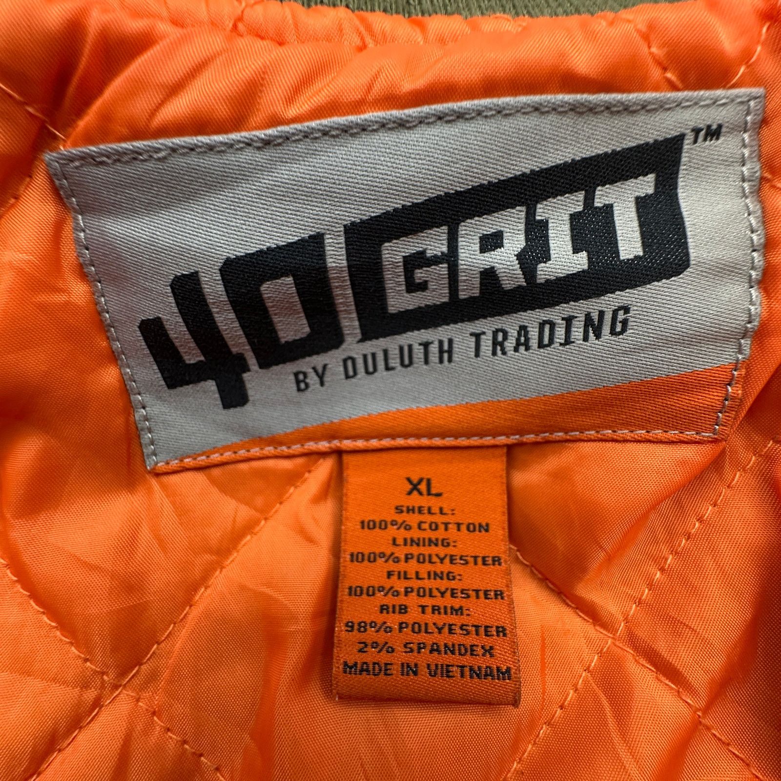 Duluth Trading Company Duluth Trading 40 Grit Insulated Bomber Jacket Mens XL Size US XL / EU 56 / 4 - 3 Thumbnail